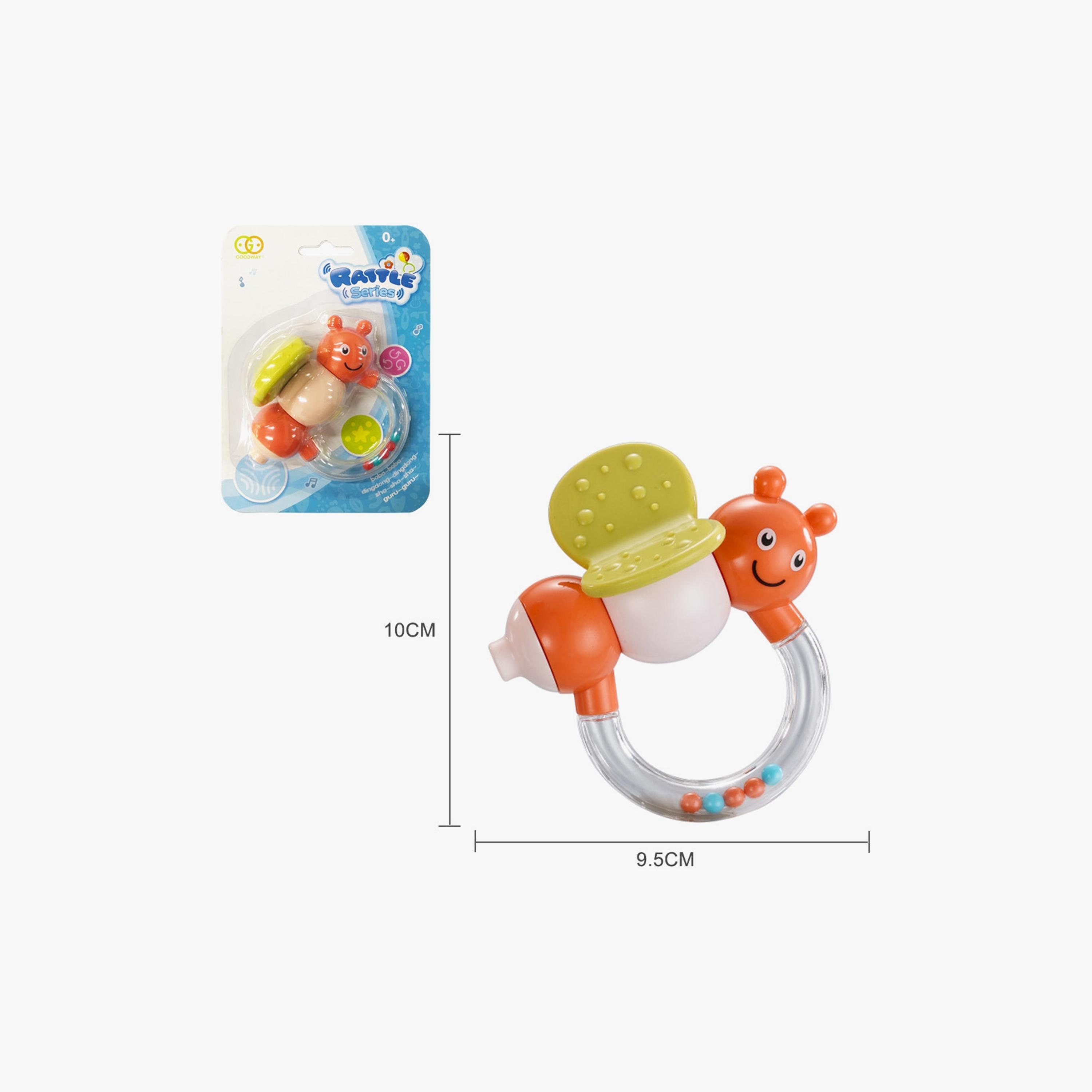 Goodway Baby Teether Butterfly Rattle Shaker Toy, Orange-toys-babyandtoddlertoys-rattlesandteethers-image-2