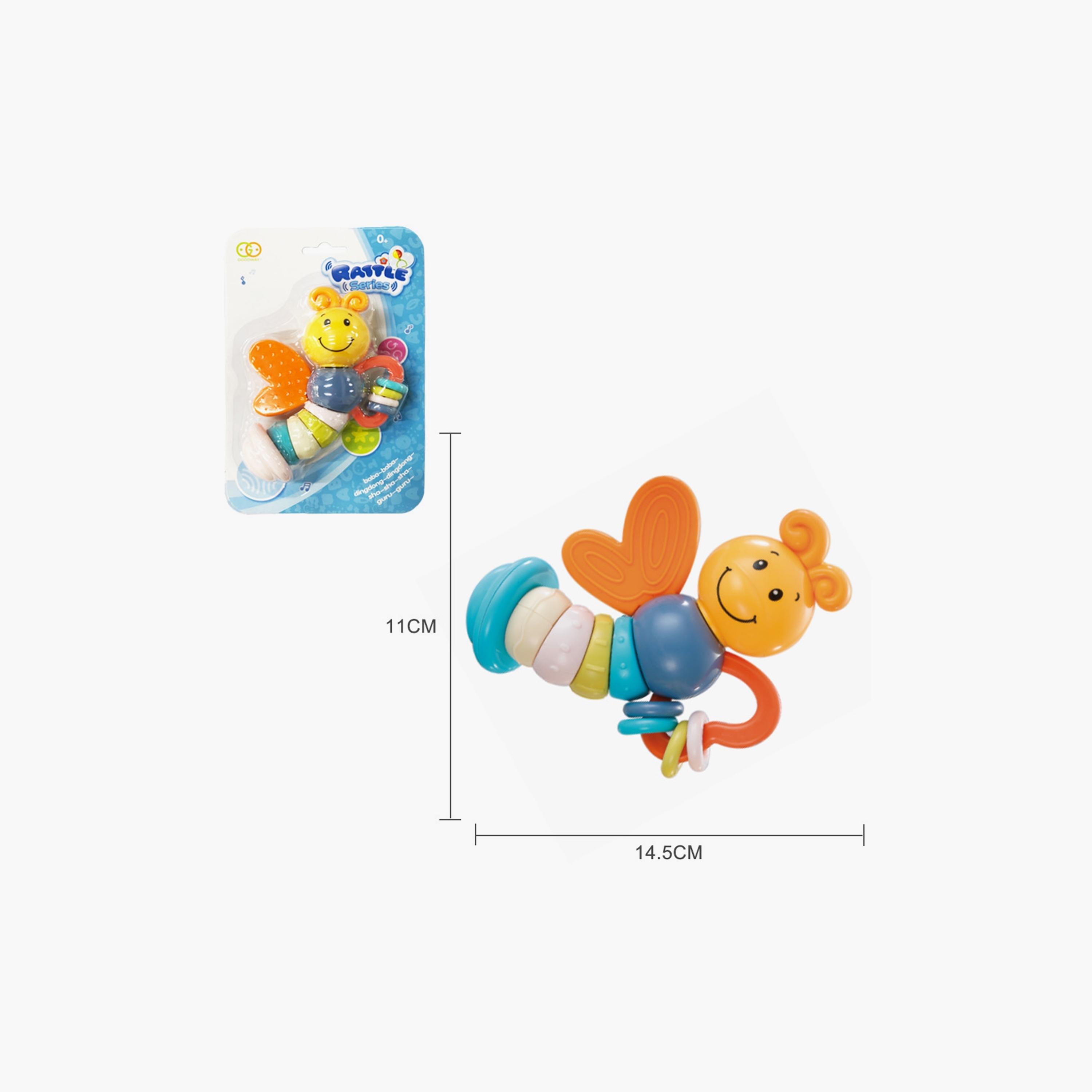Goodway Baby Swivel Teether Rattle Shaker Toy, Orange-toys-babyandtoddlertoys-rattlesandteethers-image-3
