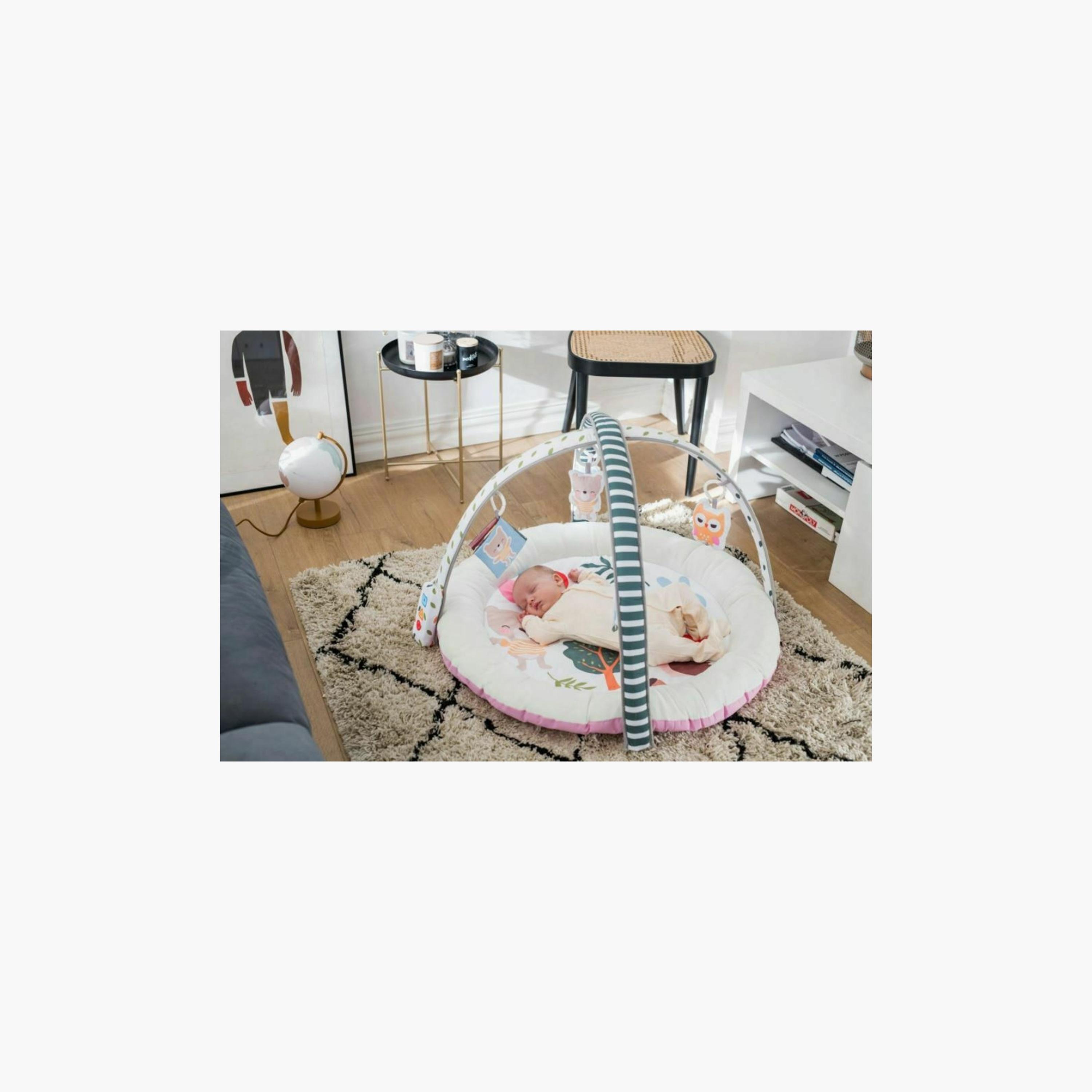Little Angel Activity Gym Round Playmat with Hanging Rattle Toys-baby-infantactivity-playgyms-image-2