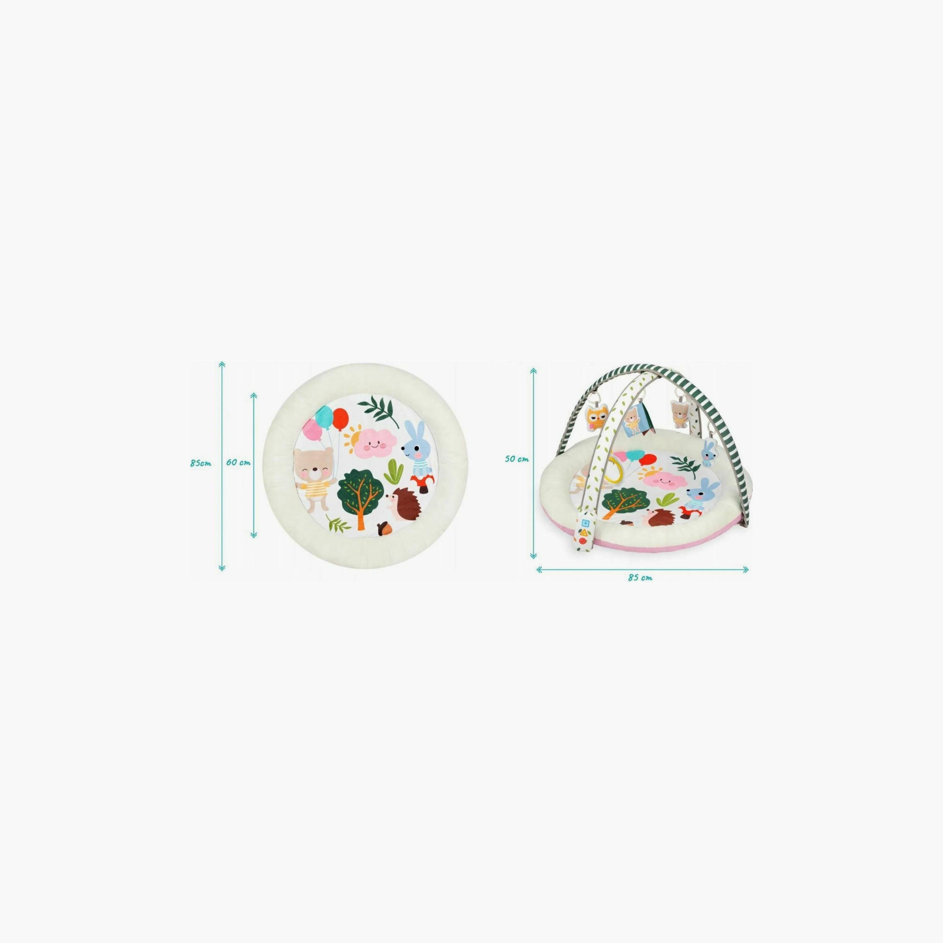 Little Angel Activity Gym Round Playmat with Hanging Rattle Toys-baby-infantactivity-playgyms-image-5