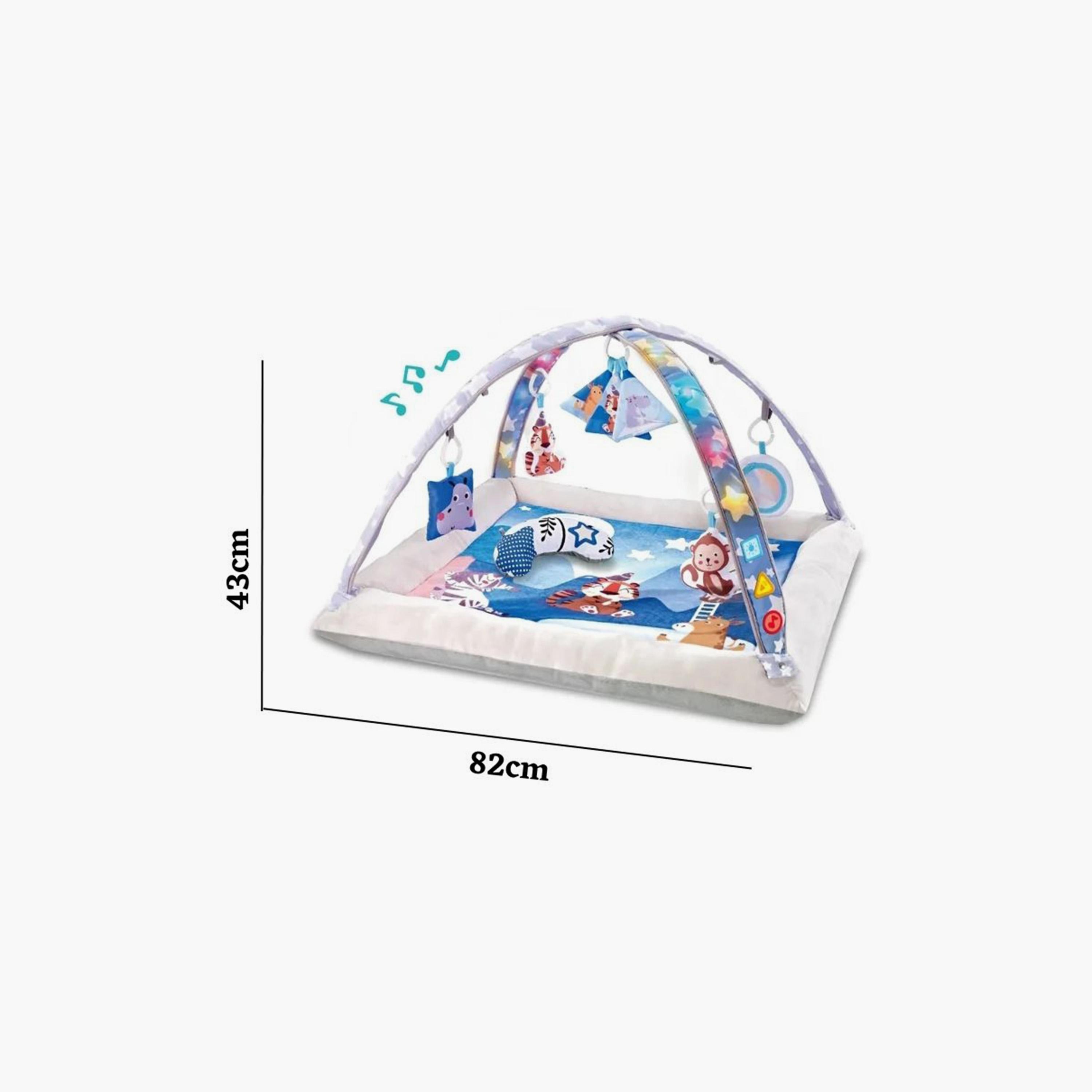 Little Angel Activity Gym Playmat with Hanging Rattle Toys, Blue-baby-infantactivity-playgyms-image-5