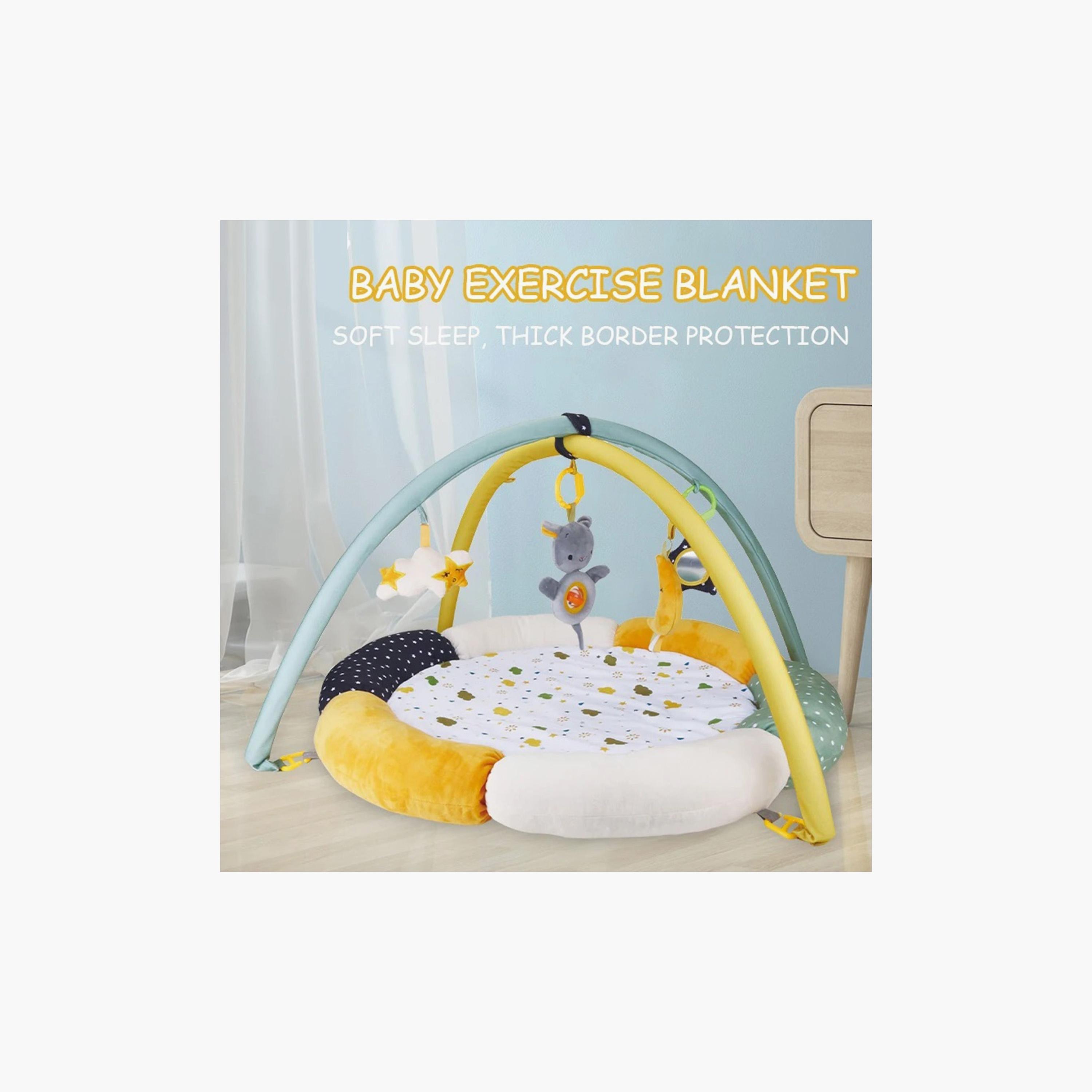 Little Angel Activity Gym Toy Playmat with Hanging Rattles-baby-infantactivity-playgyms-image-3