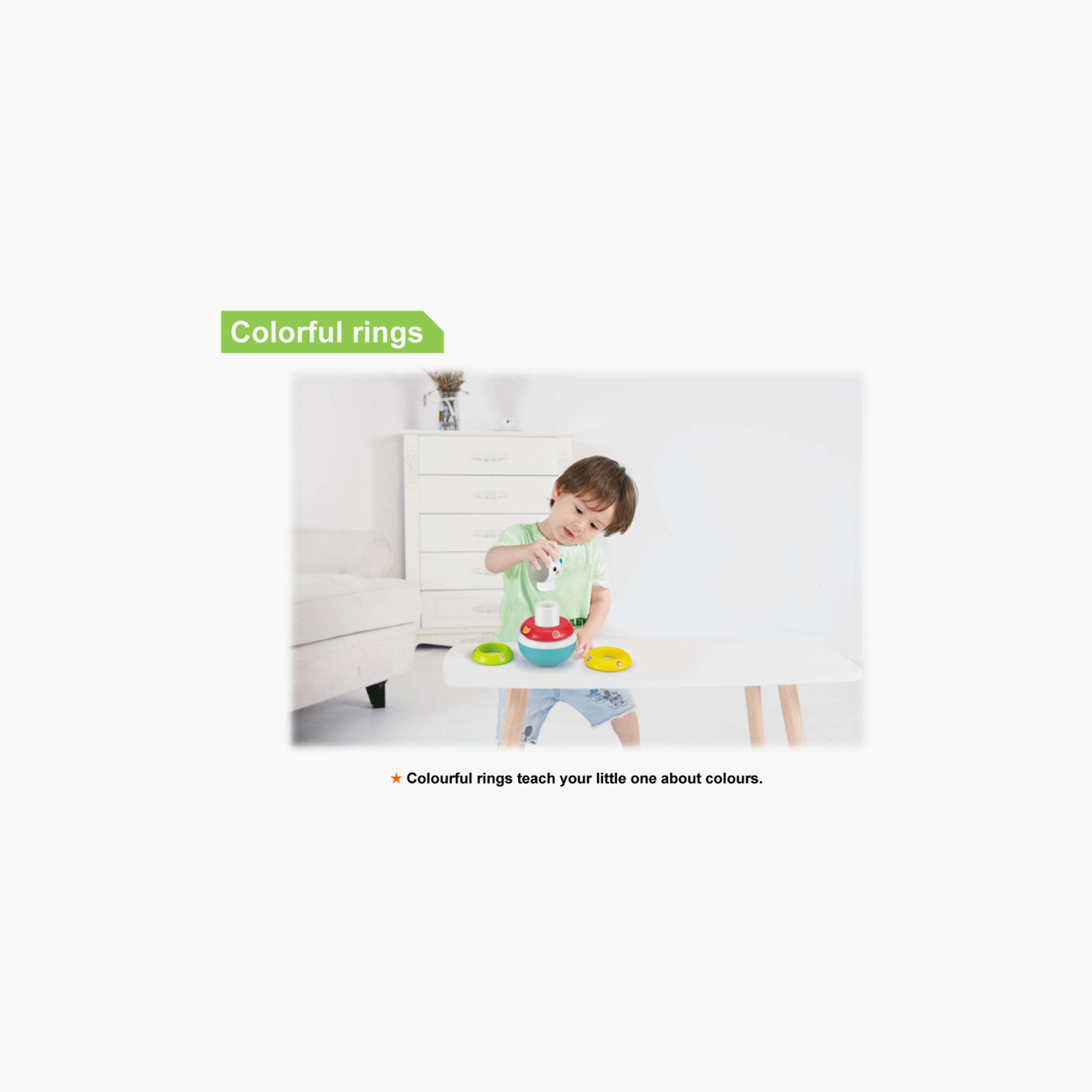 Hola Roly-Poly Unicorn Staking Ring Toy-toys-babyandtoddlertoys-learningtoys-image-2