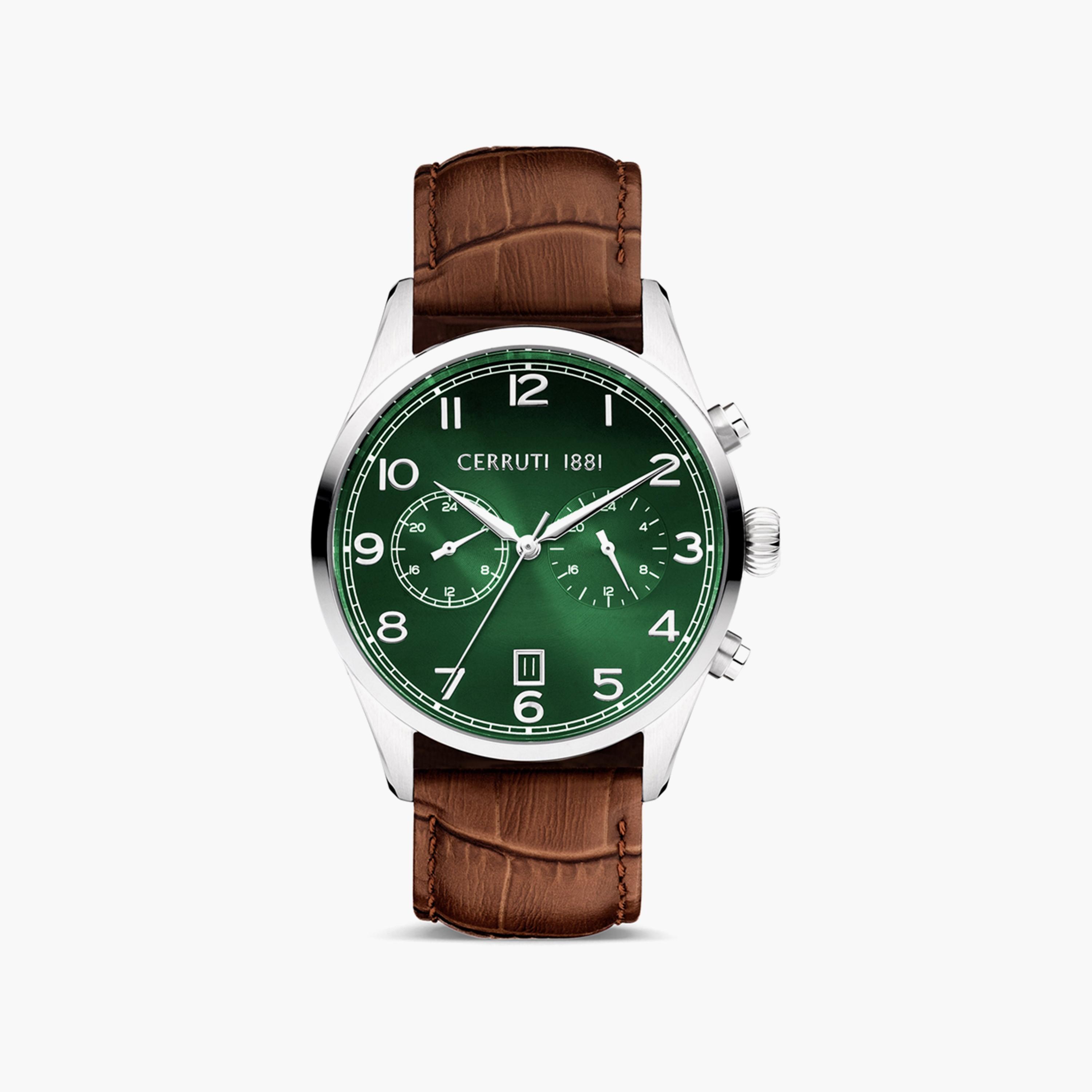 ساعة كرونوغراف بسوار جلدي بلون بني من شيروتي 1881 للرجال | CIWGF0007202-men-watchesandjewellery-watches-image-1
