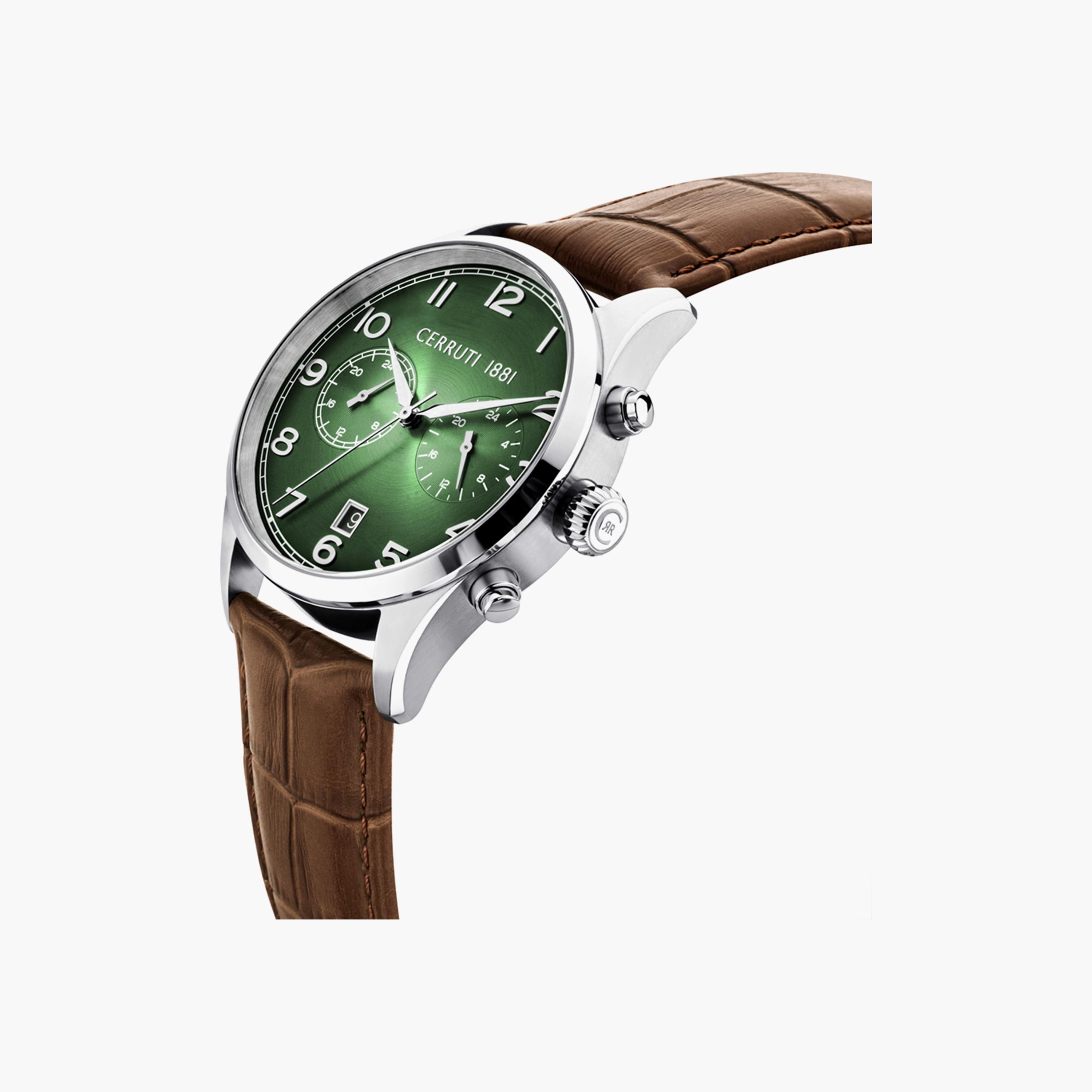 ساعة كرونوغراف بسوار جلدي بلون بني من شيروتي 1881 للرجال | CIWGF0007202-men-watchesandjewellery-watches-image-2