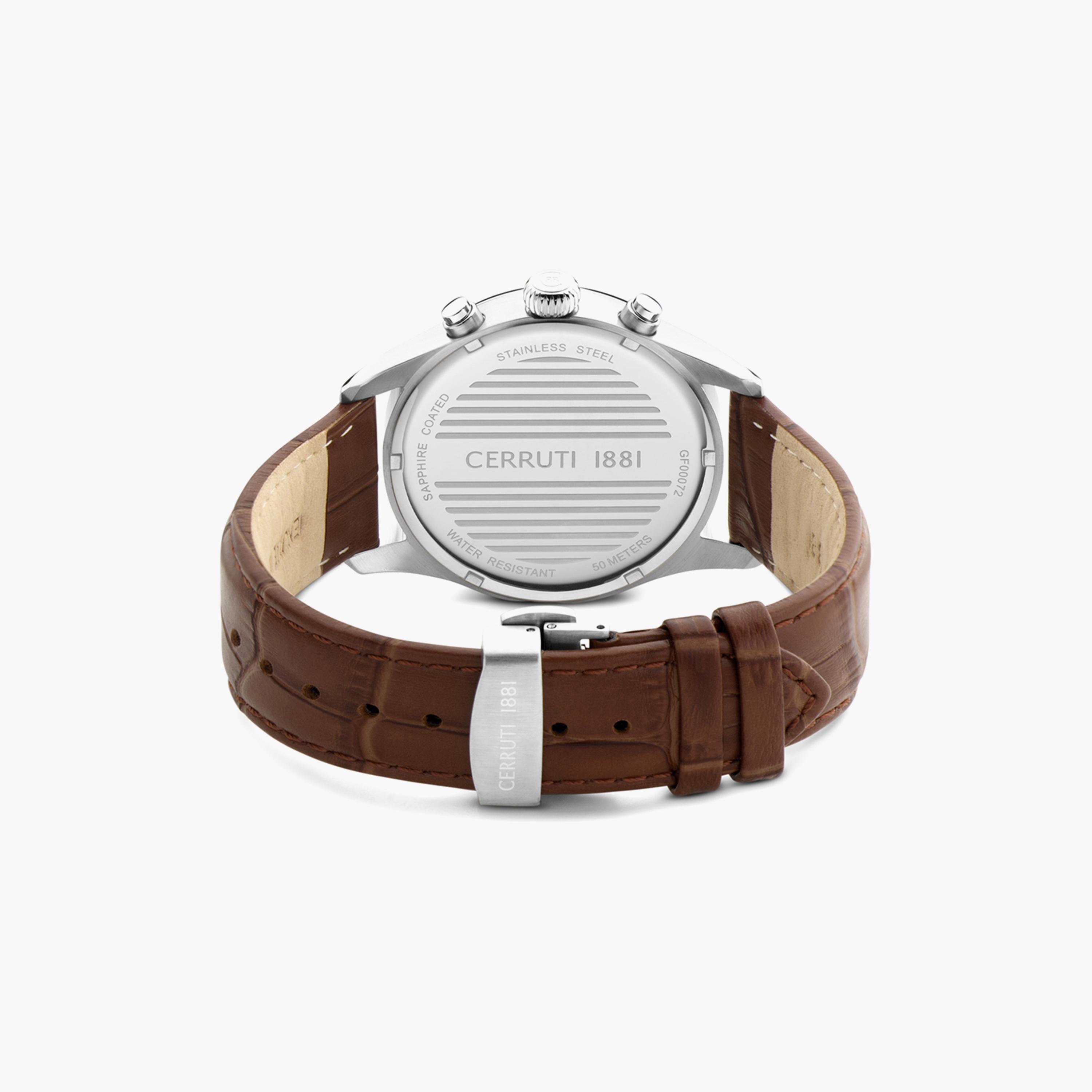 ساعة كرونوغراف بسوار جلدي بلون بني من شيروتي 1881 للرجال | CIWGF0007202-men-watchesandjewellery-watches-image-3
