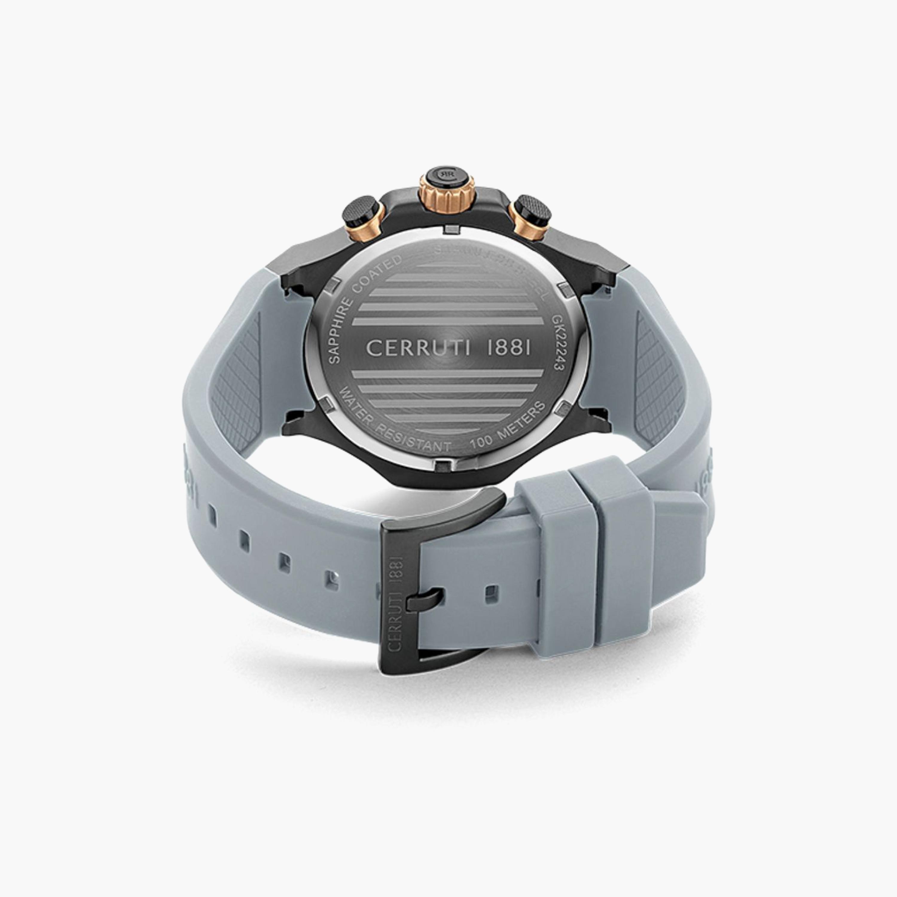 ساعة شيروتي 1881 للرجال بسوار سيليكون رمادي مع كرونوغراف | CIWGQ2224304-men-watchesandjewellery-watches-image-3