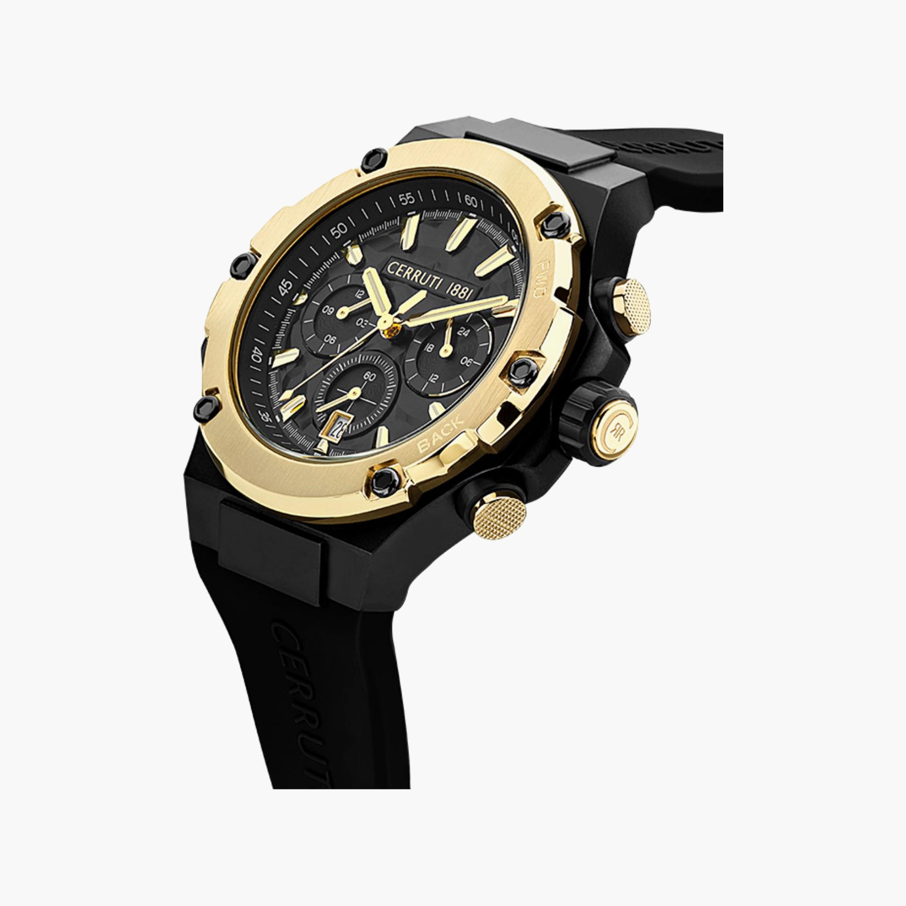ساعة شيروتي 1881 للرجال بسوار سيليكون اسود مع كرونوغراف | CIWGQ2224306-men-watchesandjewellery-watches-image-2