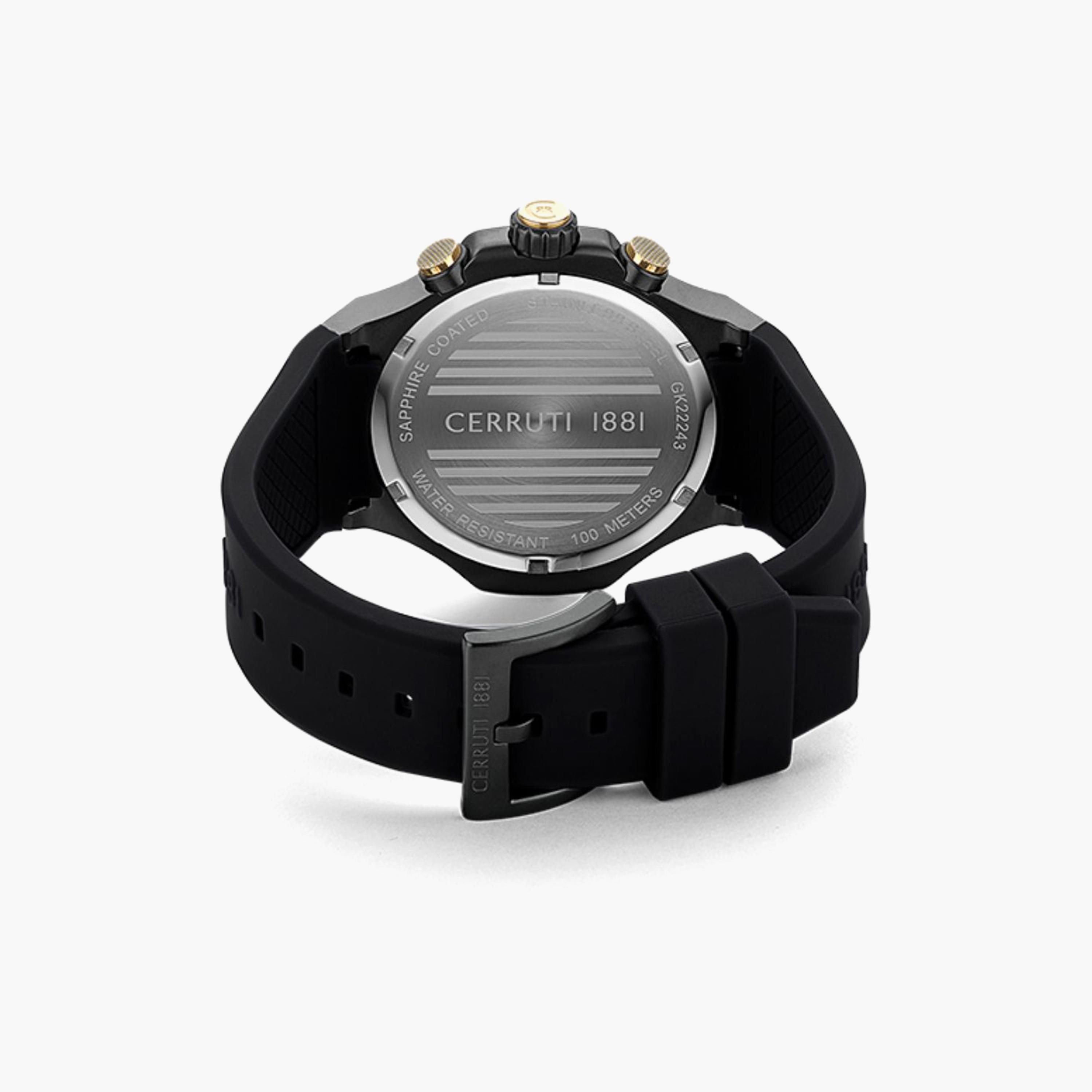 ساعة شيروتي 1881 للرجال بسوار سيليكون اسود مع كرونوغراف | CIWGQ2224306-men-watchesandjewellery-watches-image-3