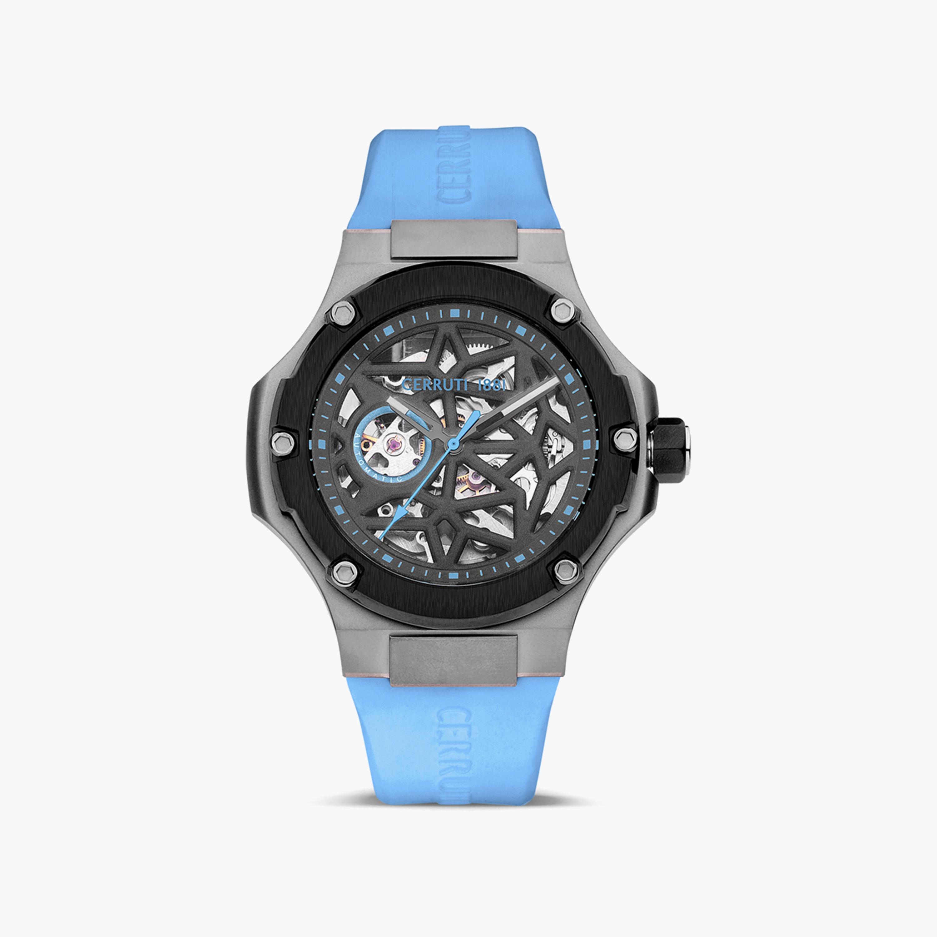 ساعة شيروتي 1881 للرجال بسوار سيليكون فيروزي أوتوماتيكي | CIWGR0007104-men-watchesandjewellery-watches-image-1