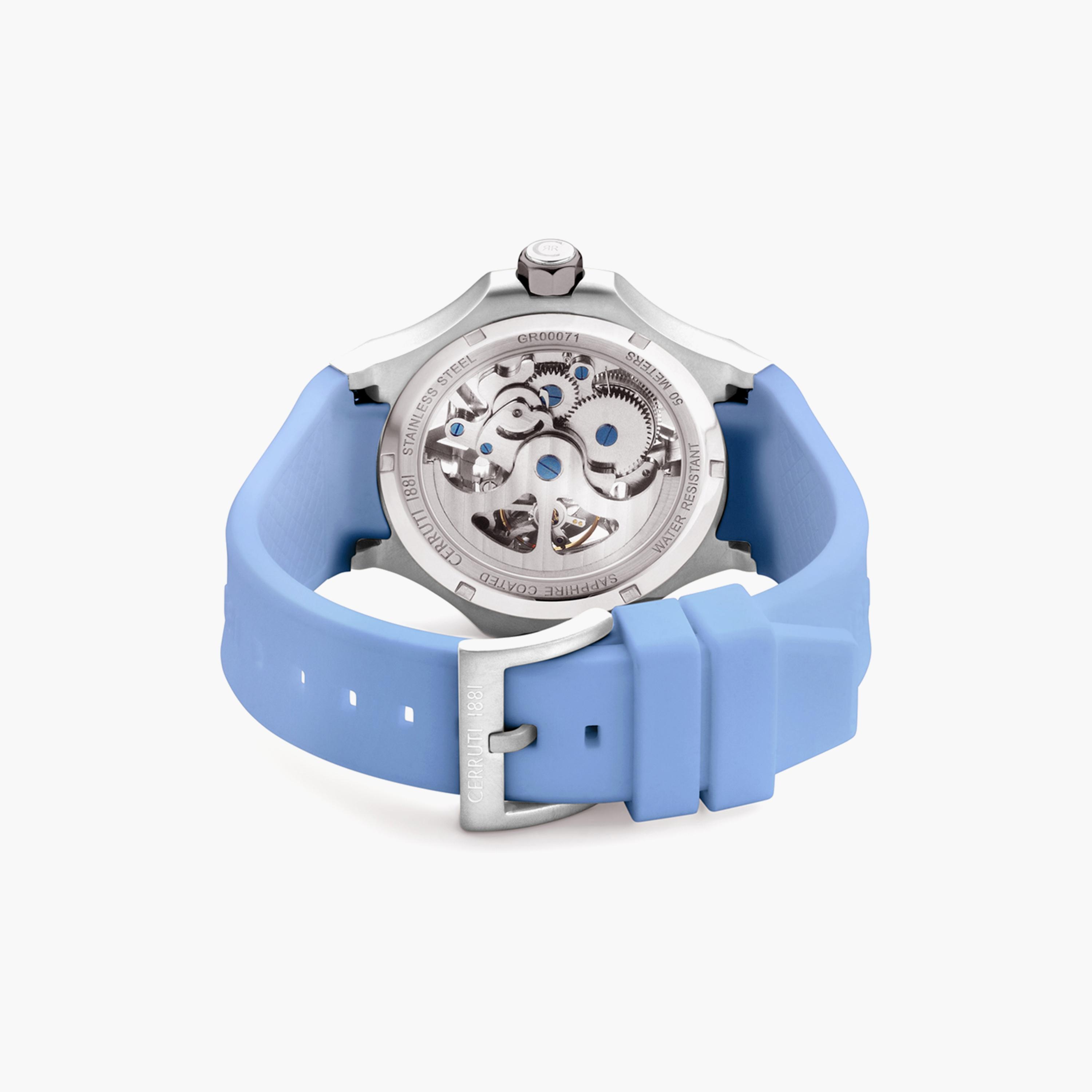 ساعة شيروتي 1881 للرجال بسوار سيليكون فيروزي أوتوماتيكي | CIWGR0007104-men-watchesandjewellery-watches-image-3