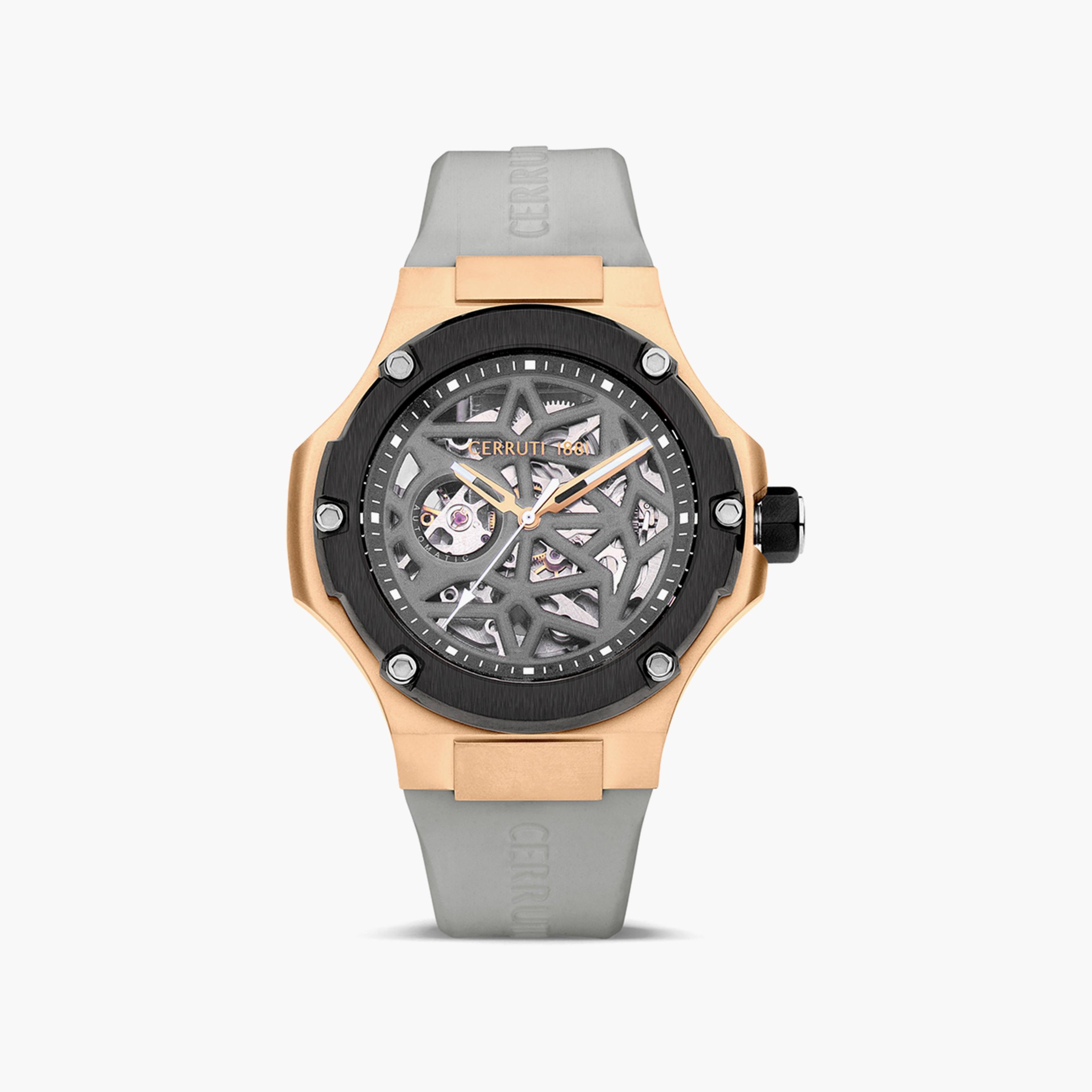 ساعة شيروتي 1881 للرجال بسوار سيليكون رمادي أوتوماتيكي | CIWGR0007106-men-watchesandjewellery-watches-image-1