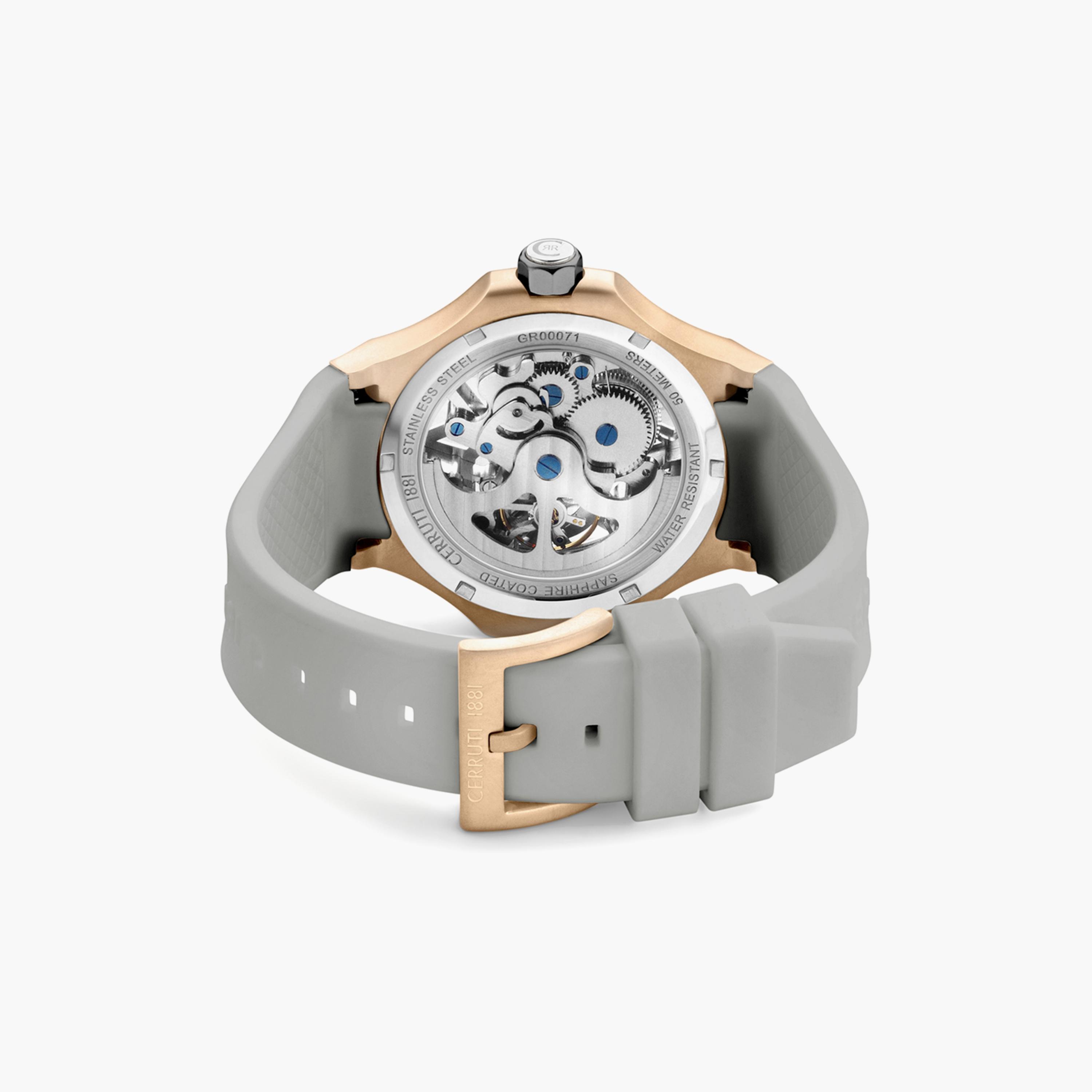 ساعة شيروتي 1881 للرجال بسوار سيليكون رمادي أوتوماتيكي | CIWGR0007106-men-watchesandjewellery-watches-image-3