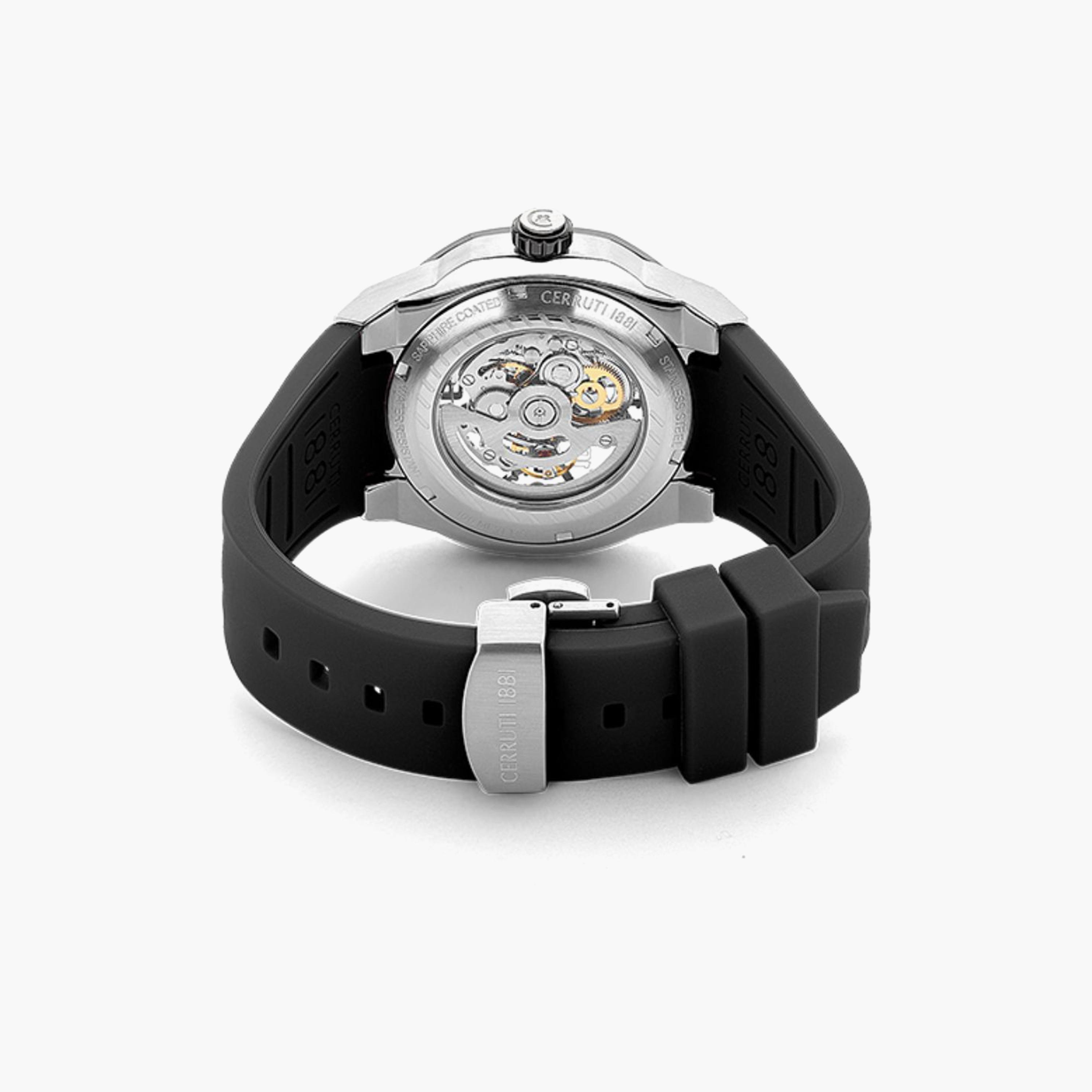 Cerruti 1881 Men's Black Automatic Silicone Strap Watch | CIWGR2223905-men-watchesandjewellery-watches-image-3