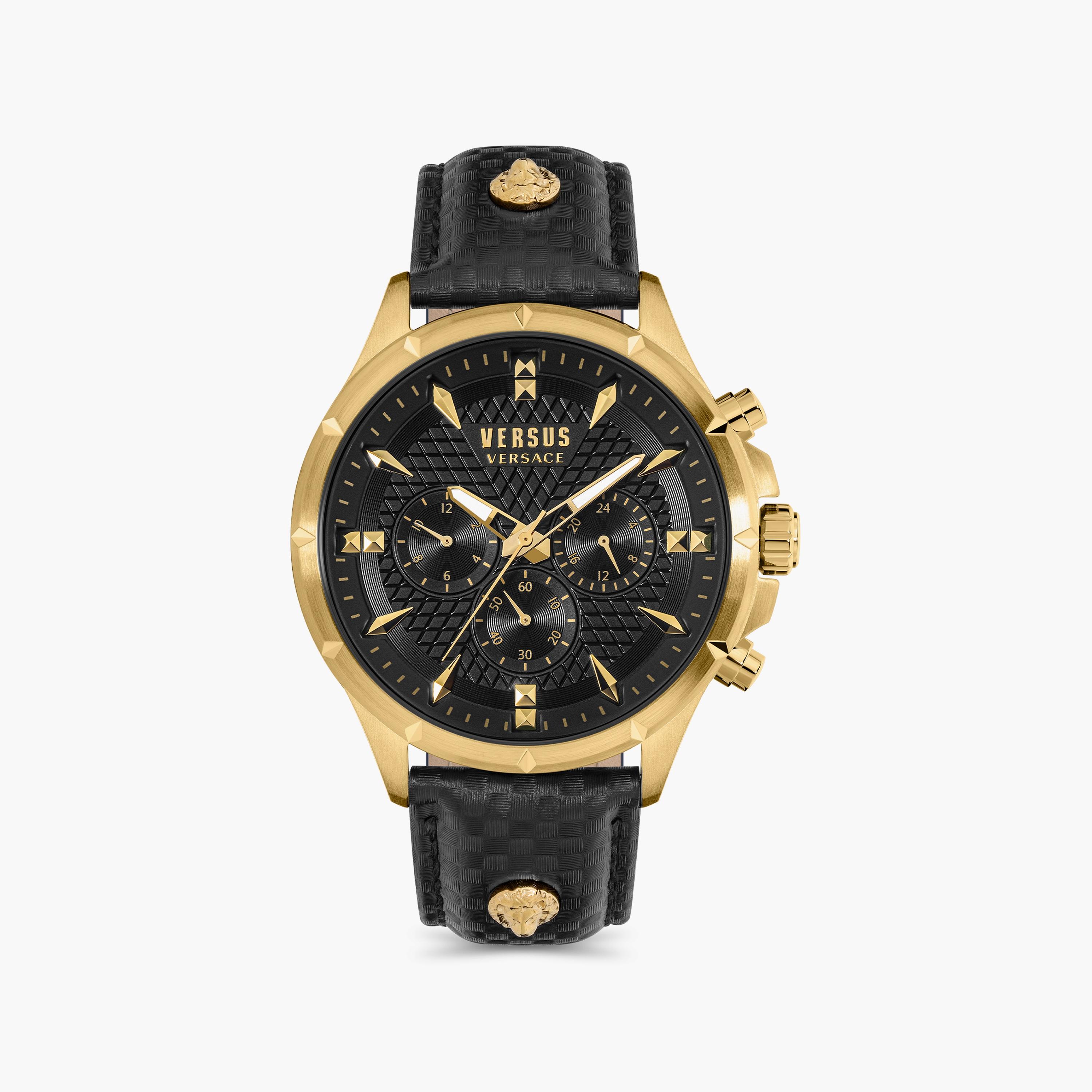 ساعة فيرسوس فيرساتشي للرجال بسوار اسود مع كرونوغراف جلدي | V WVSPBH7221-men-watchesandjewellery-watches-image-1