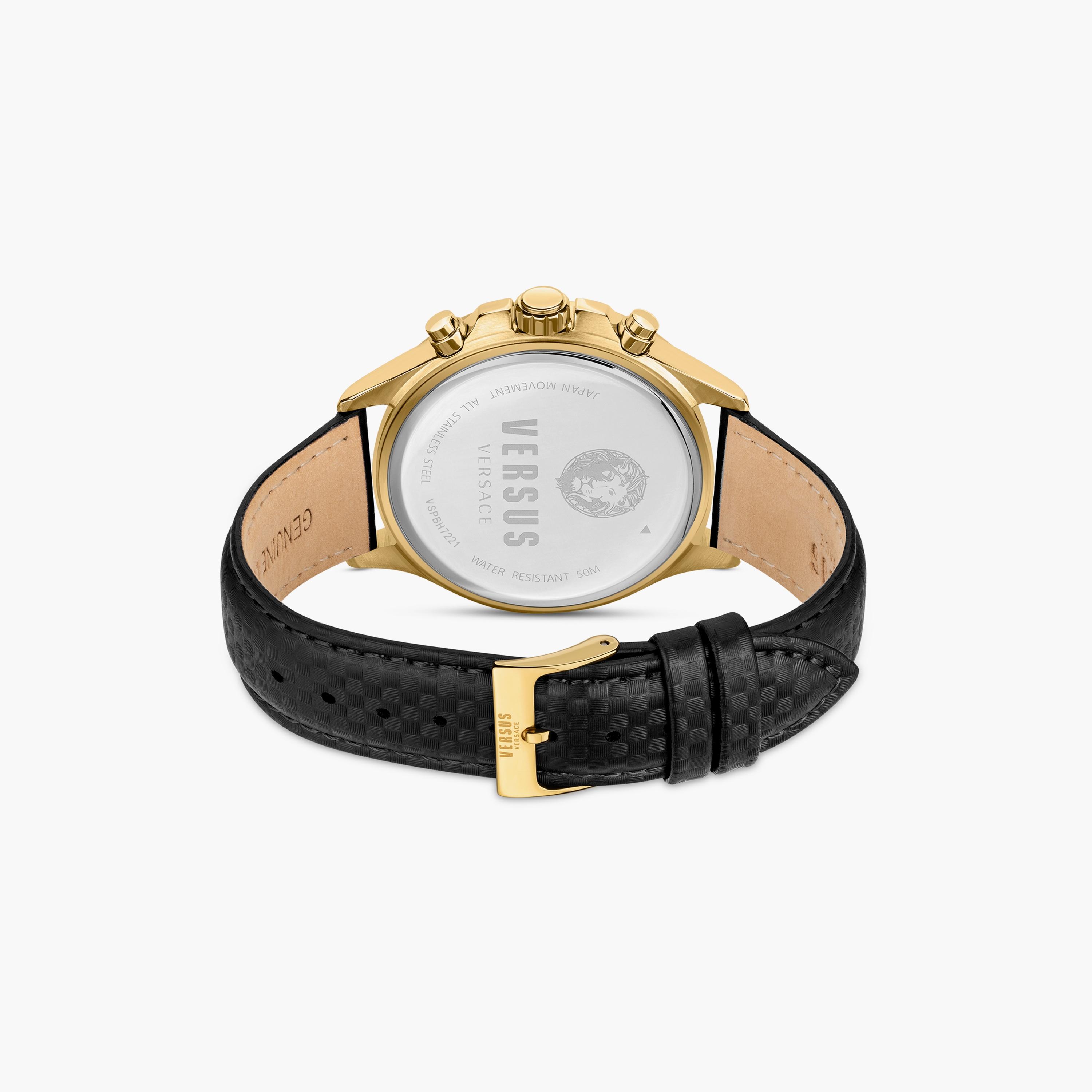 ساعة فيرسوس فيرساتشي للرجال بسوار اسود مع كرونوغراف جلدي | V WVSPBH7221-men-watchesandjewellery-watches-image-3