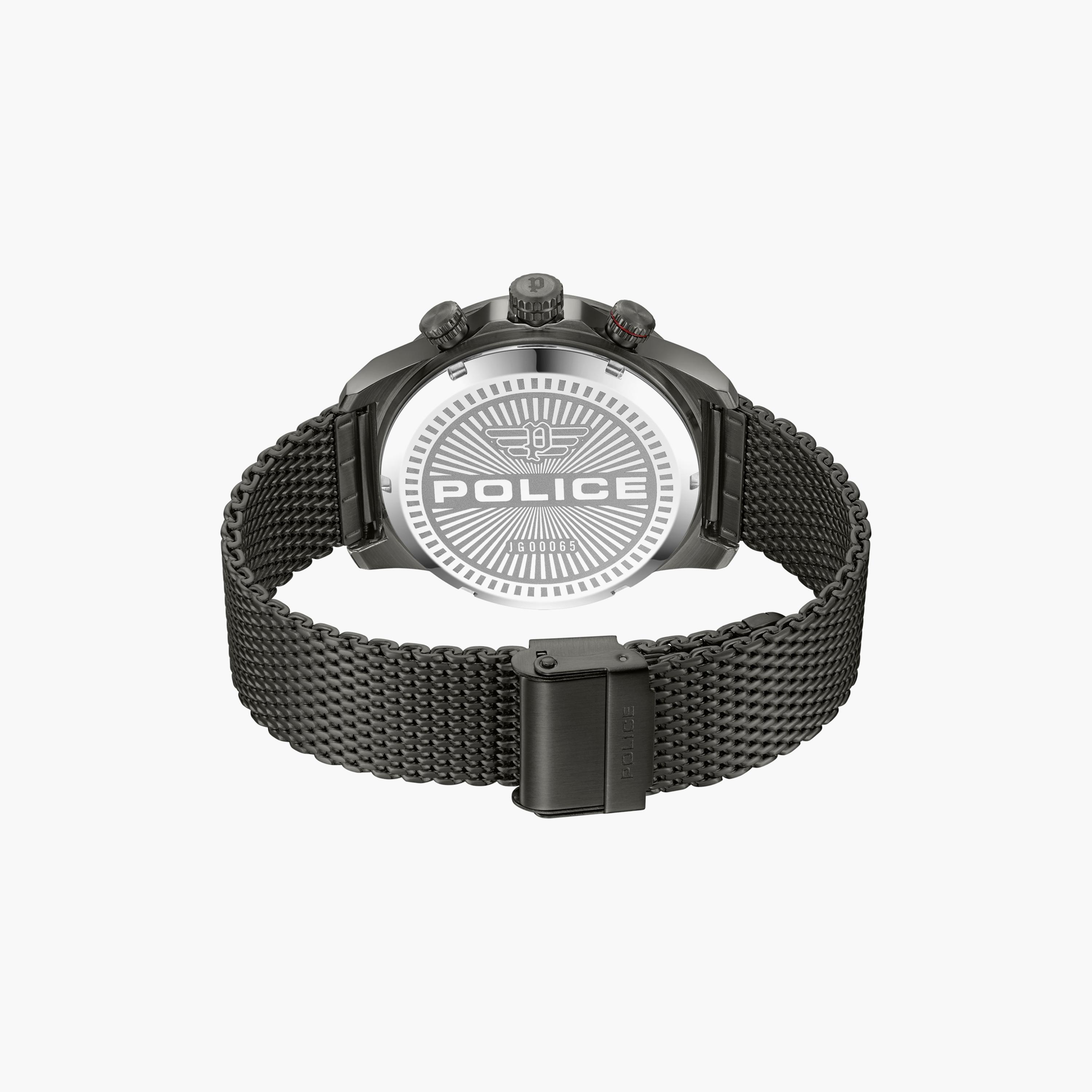 ساعة أنالوج الرمادية الرقمية بسوار ستانلس ستيل من بوليس للرجال | PEWJG0006503-men-watchesandjewellery-watches-image-3