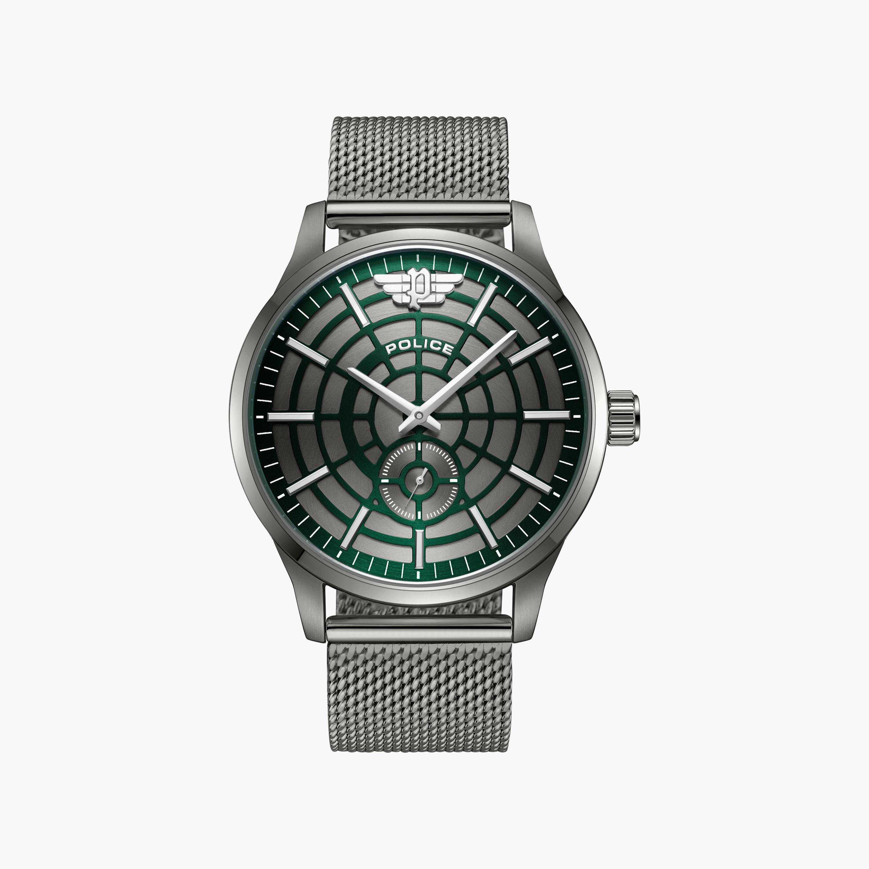 Police Men's Grey Analog Stainless Steel Strap Watch | PEWJG0005205-men-watchesandjewellery-watches-image-1