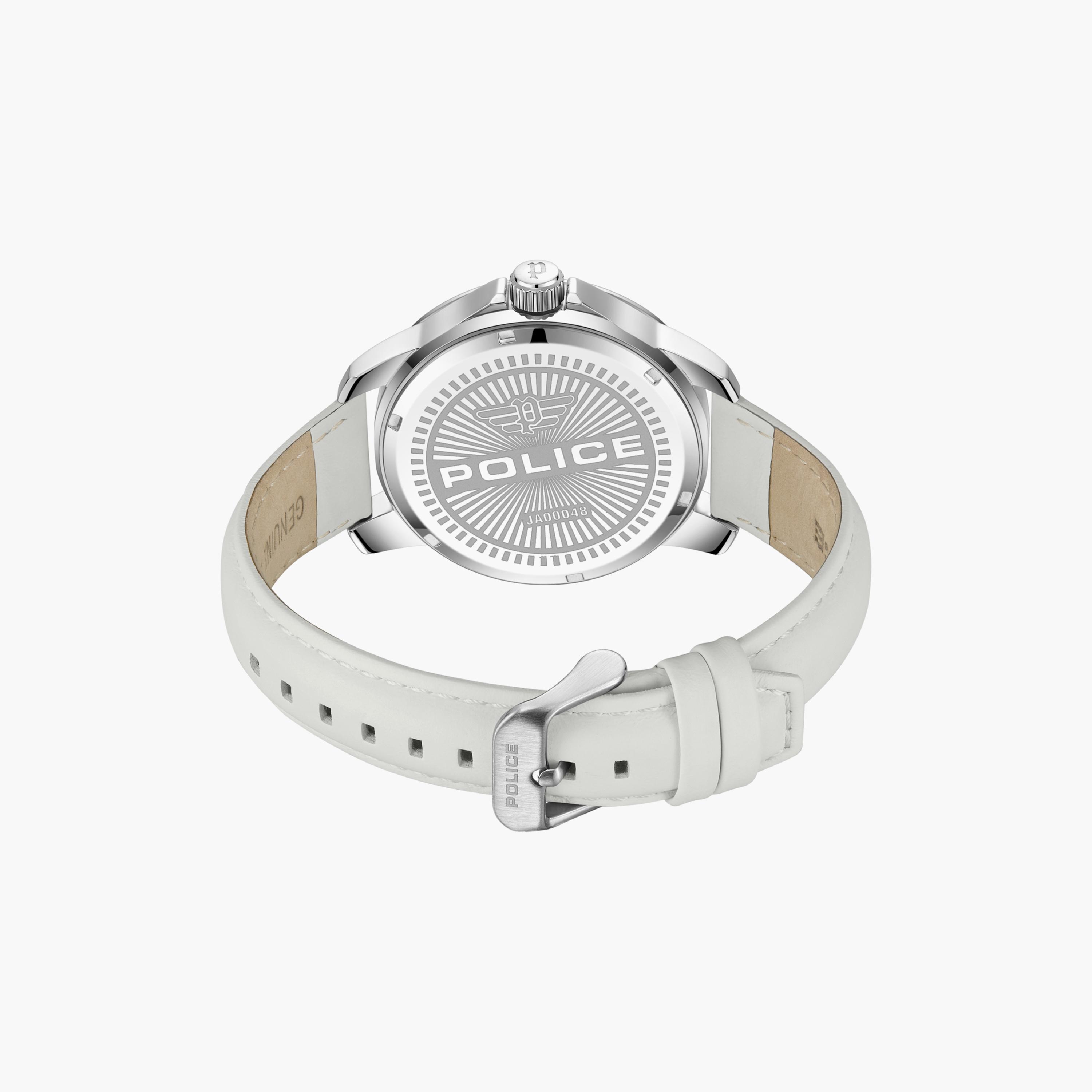 ساعة بوليس للرجال ذات أنالوج بسوار من الجلد الطبيعي باللون الرمادي | PEWJA0004803-men-watchesandjewellery-watches-image-3