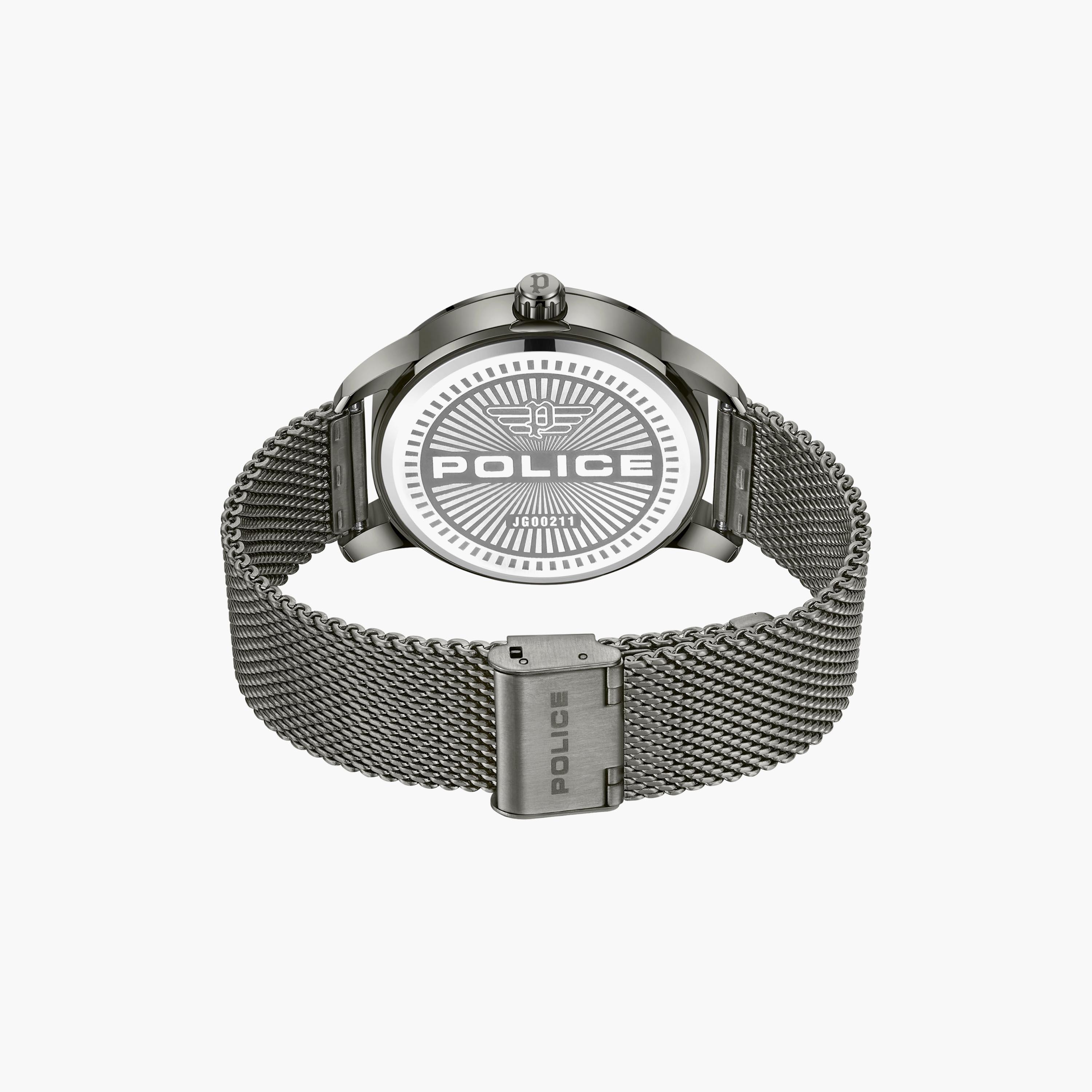 ساعة بوليس للرجال بسوار غون ميتال أنالوج من ستانلس ستيل | PEWJG0021102-men-watchesandjewellery-watches-image-3