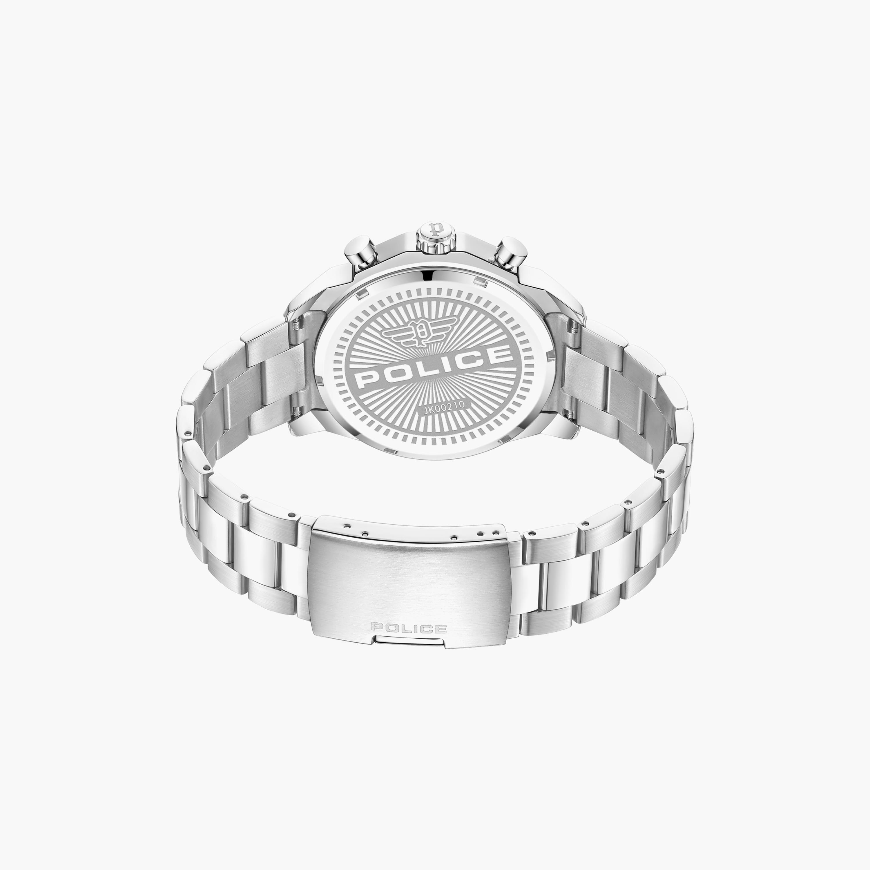 ساعة كرونوغراف فضية بسوار ستانلس ستيل من بوليس للرجال | PEWJK0021002-men-watchesandjewellery-watches-image-3