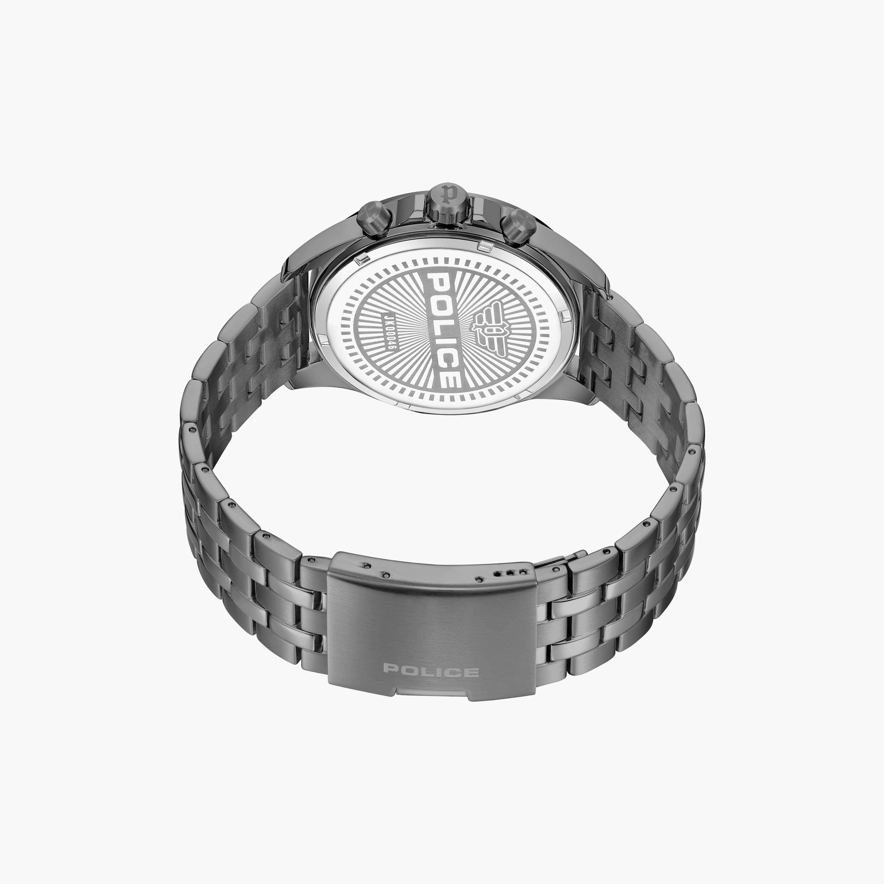 ساعة كرونوغراف رمادية بسوار ستانلس ستيل للرجال من بوليس | PEWJK0004606-men-watchesandjewellery-watches-image-3