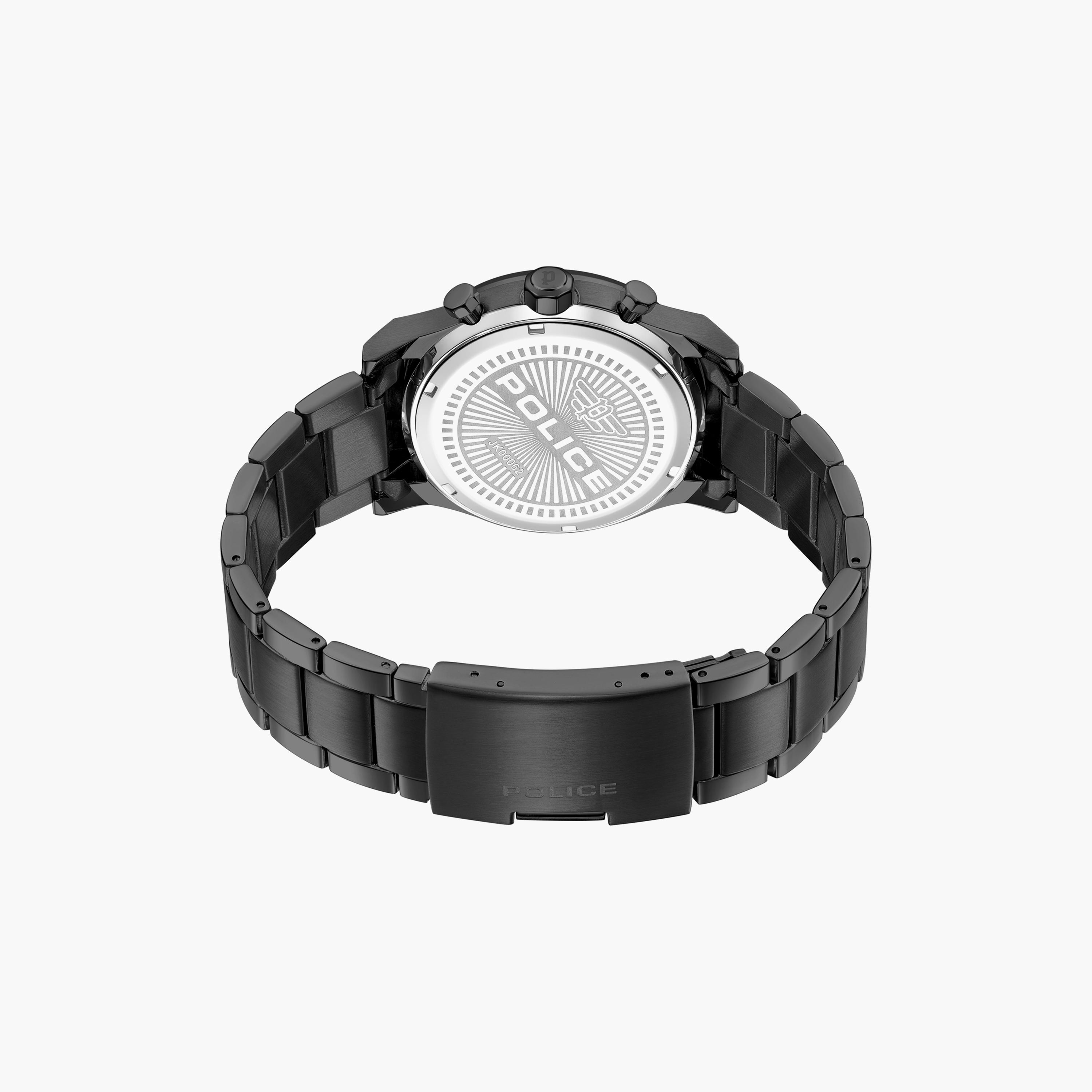 ساعة كرونوغراف سوداء بسوار ستانلس ستيل من بوليس للرجال | PEWJK0006206-men-watchesandjewellery-watches-image-3