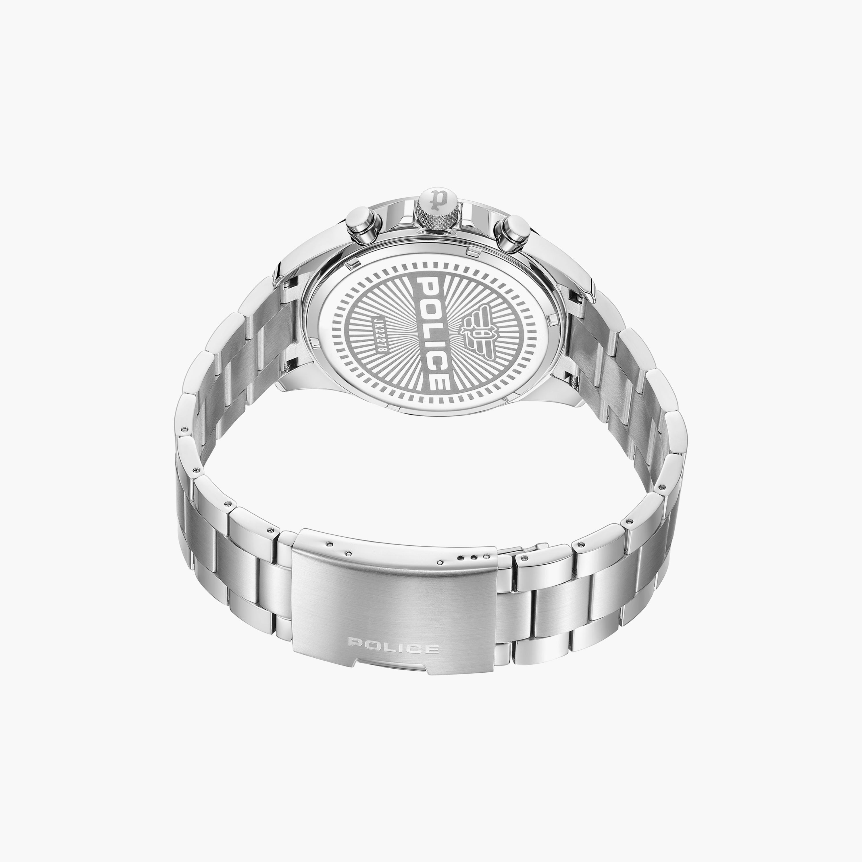 ساعة كرونوغراف فضية بسوار ستانلس ستيل من بوليس للرجال | PEWJK2227804-men-watchesandjewellery-watches-image-3