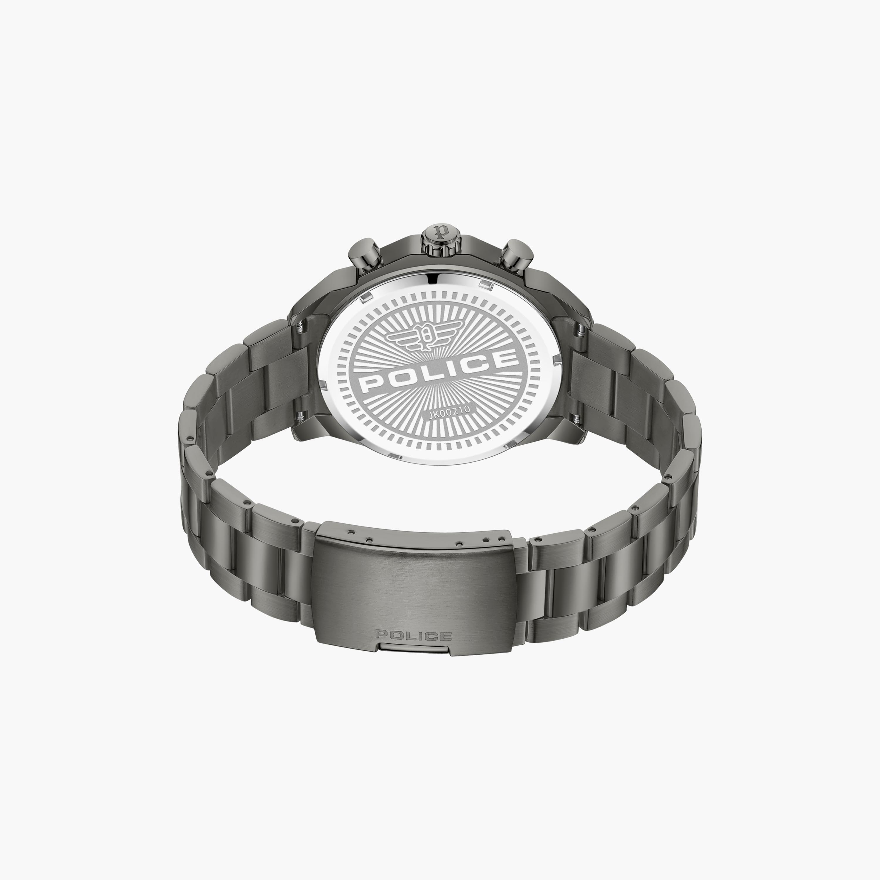 ساعة كرونوغراف رمادية بسوار ستانلس ستيل للرجال من بوليس | PEWJK0021003-men-watchesandjewellery-watches-image-3