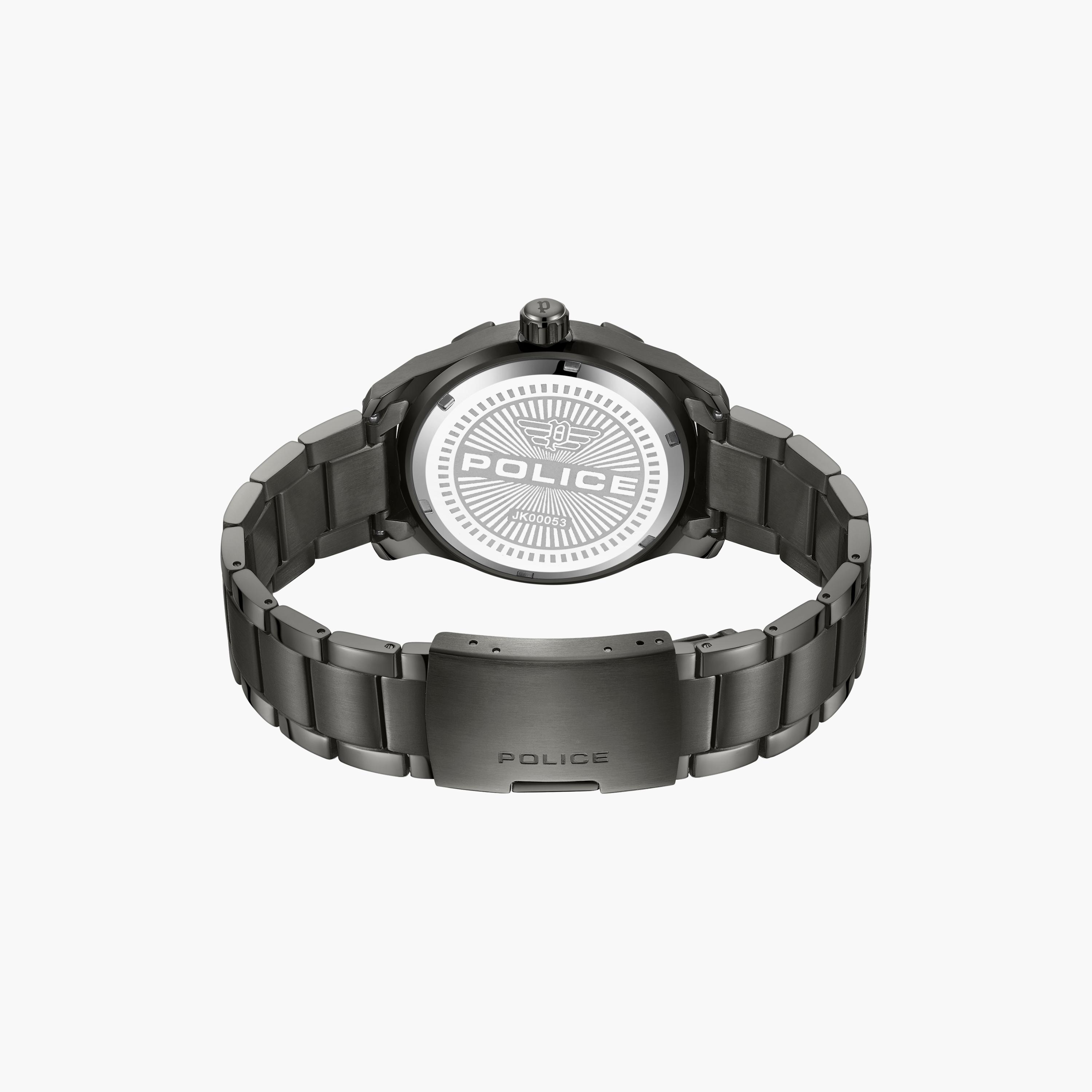 ساعة أنالوج سوداء بسوار ستانلس ستيل من بوليس للرجال | PEWJK0005302-men-watchesandjewellery-watches-image-3