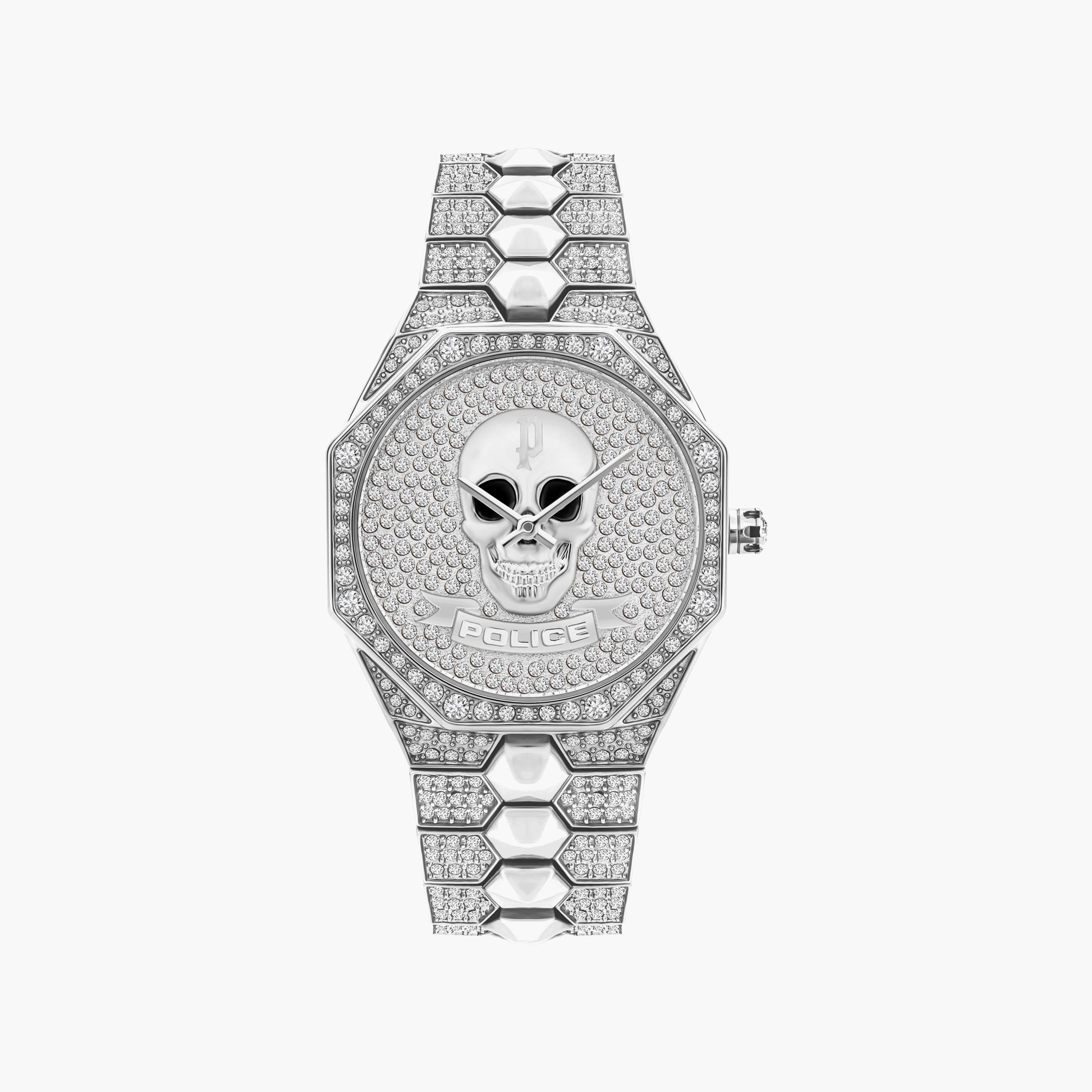 ساعة بوليس ذو انالوج للجنسين بسوار فضي مع ستانلس ستيل | P 16027BS-04M-men-watchesandjewellery-watches-image-1