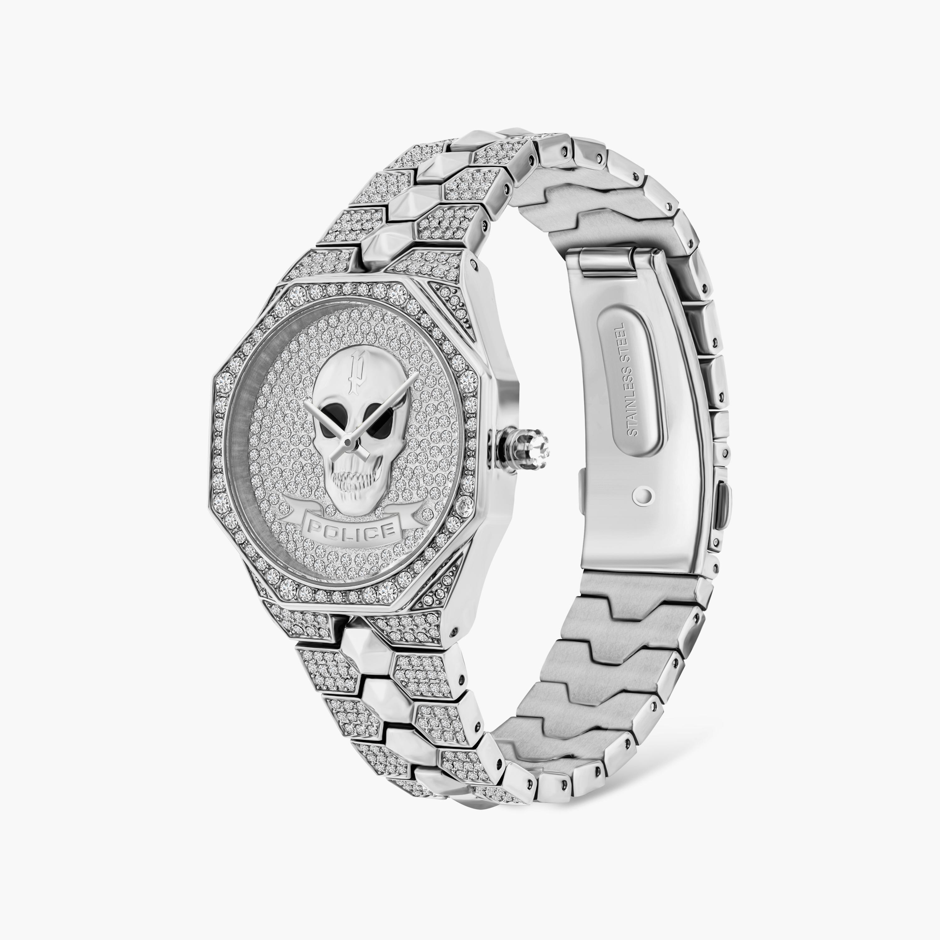 ساعة بوليس ذو انالوج للجنسين بسوار فضي مع ستانلس ستيل | P 16027BS-04M-men-watchesandjewellery-watches-image-3