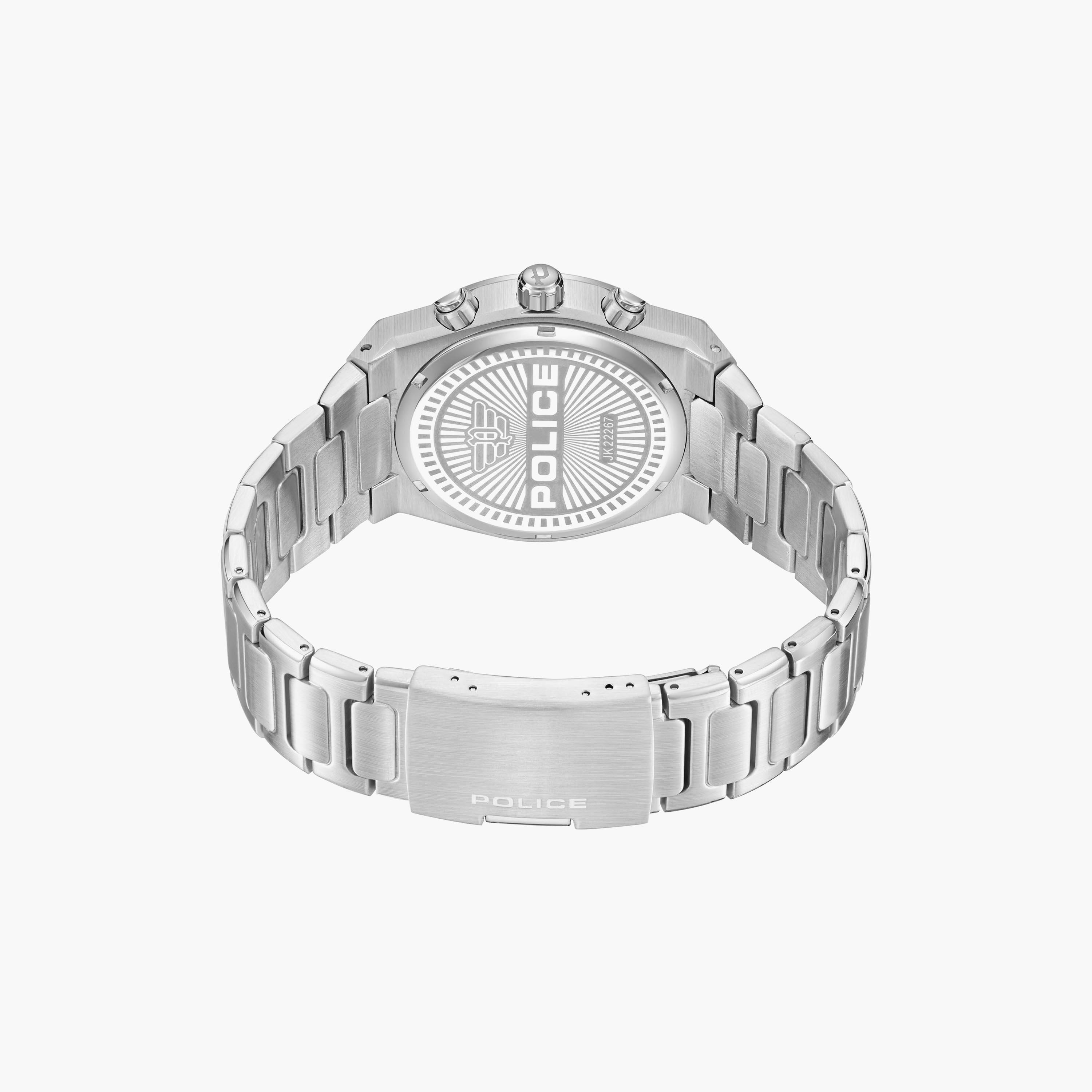 ساعة كرونوغراف فضية بسوار ستانلس ستيل من بوليس للرجال | PEWJK2226703-men-watchesandjewellery-watches-image-3