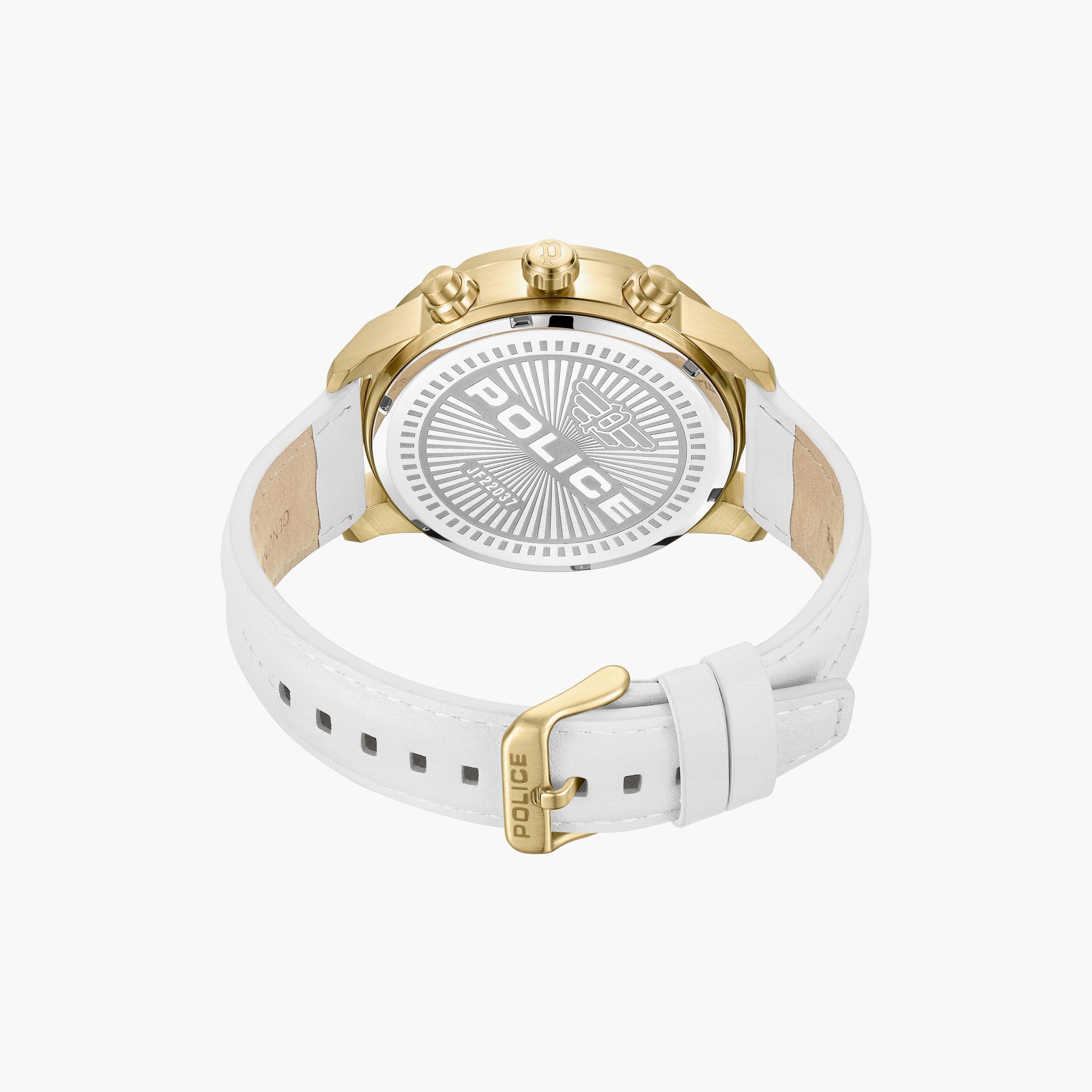 ساعة بوليس للرجال ذات كرونوغراف بسوار من الجلد باللون الابیض | PEWJF2203707-men-watchesandjewellery-watches-image-3