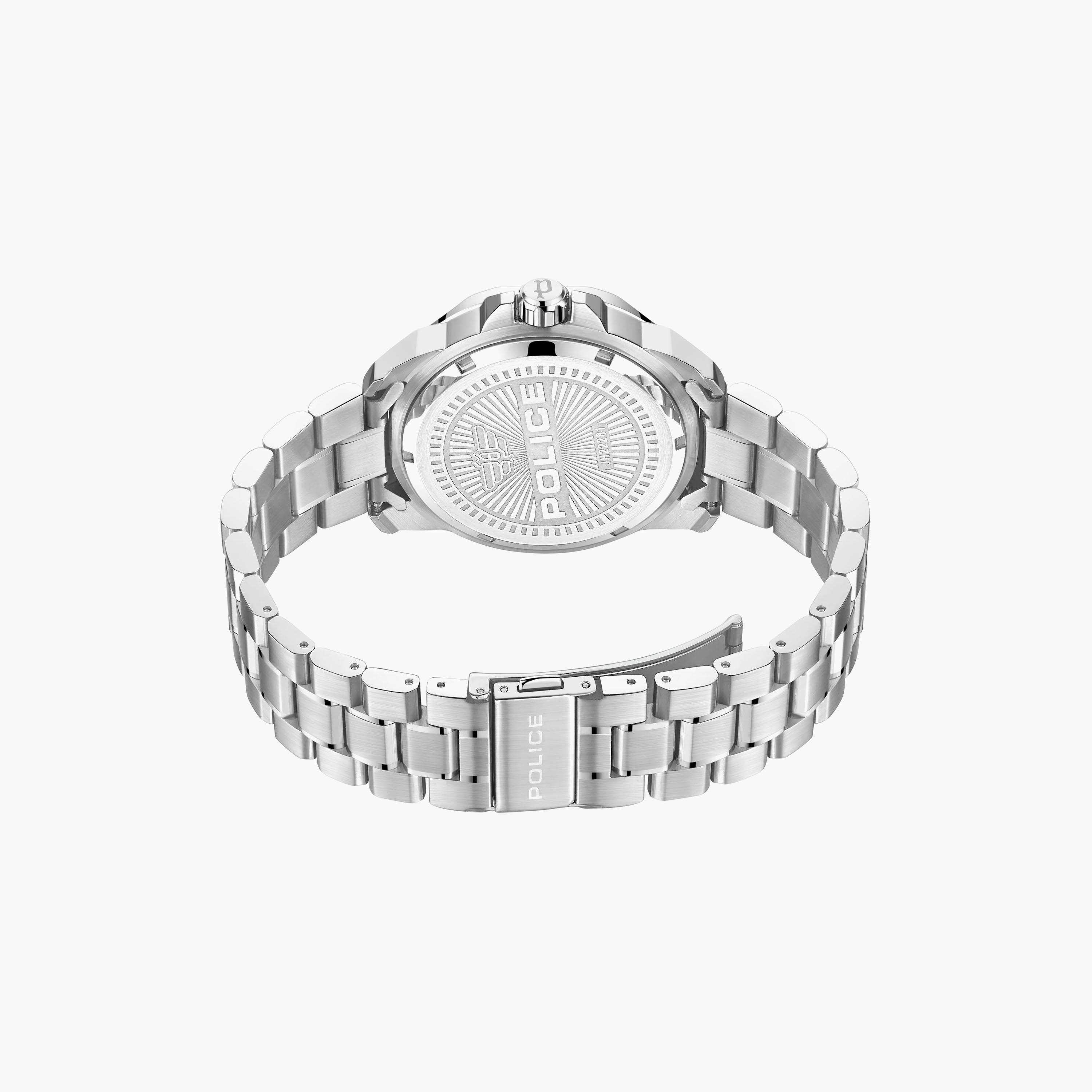 ساعة بوليس ذو انالوج للرجال بسوار فضي مع ستانلس ستيل | PEWJH2228103-men-watchesandjewellery-watches-image-3