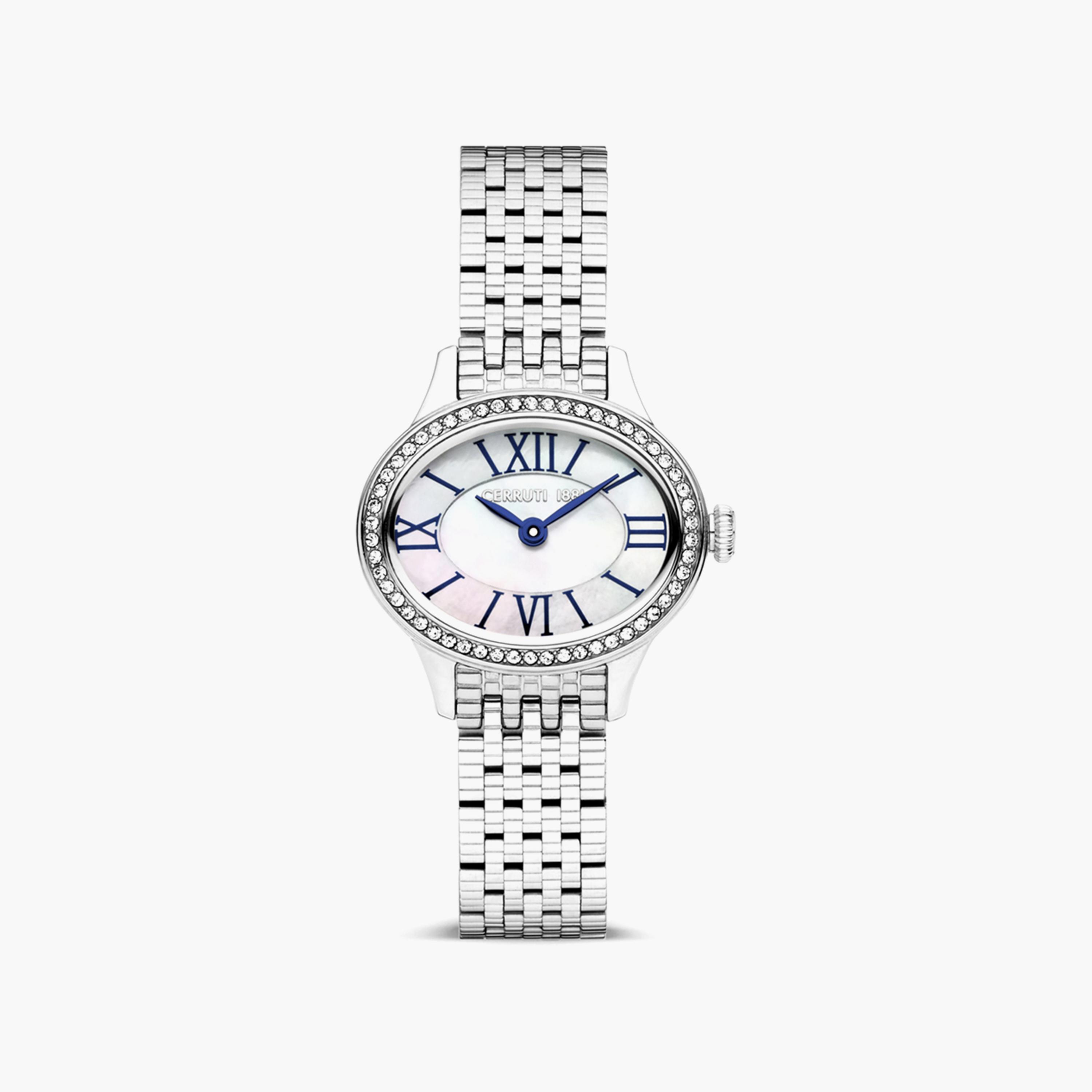 ساعة شيروتي 1881 ذو انالوج للنساء بسوار فضي مع ستانلس ستيل | CIWLG0012202-women-watchesandjewellery-watches-image-1