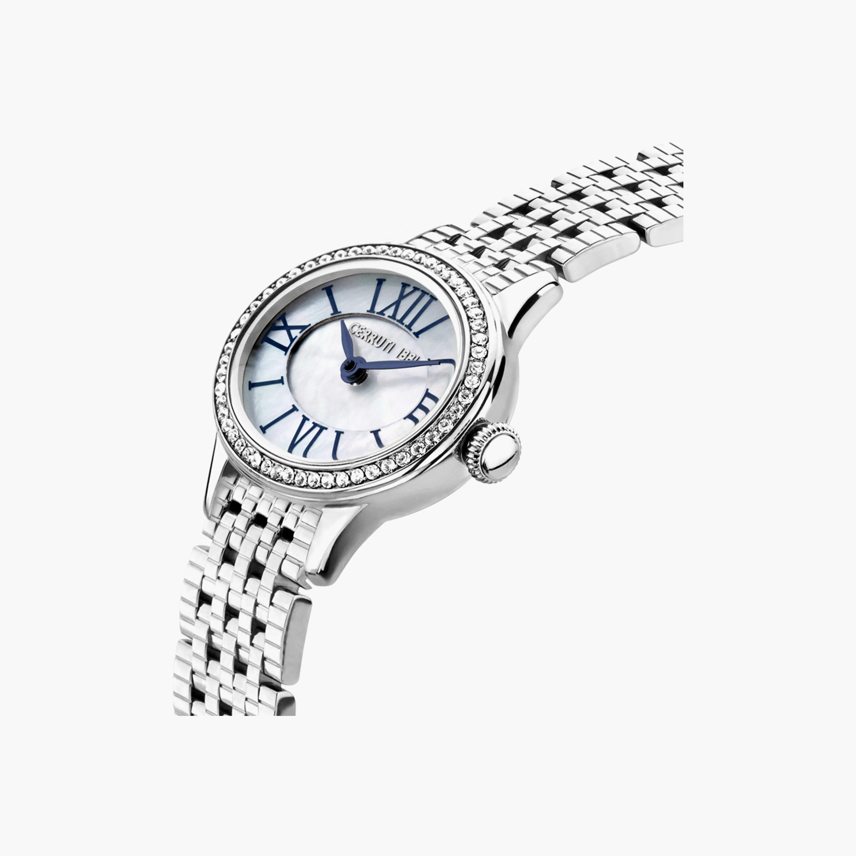 ساعة شيروتي 1881 ذو انالوج للنساء بسوار فضي مع ستانلس ستيل | CIWLG0012202-women-watchesandjewellery-watches-image-2
