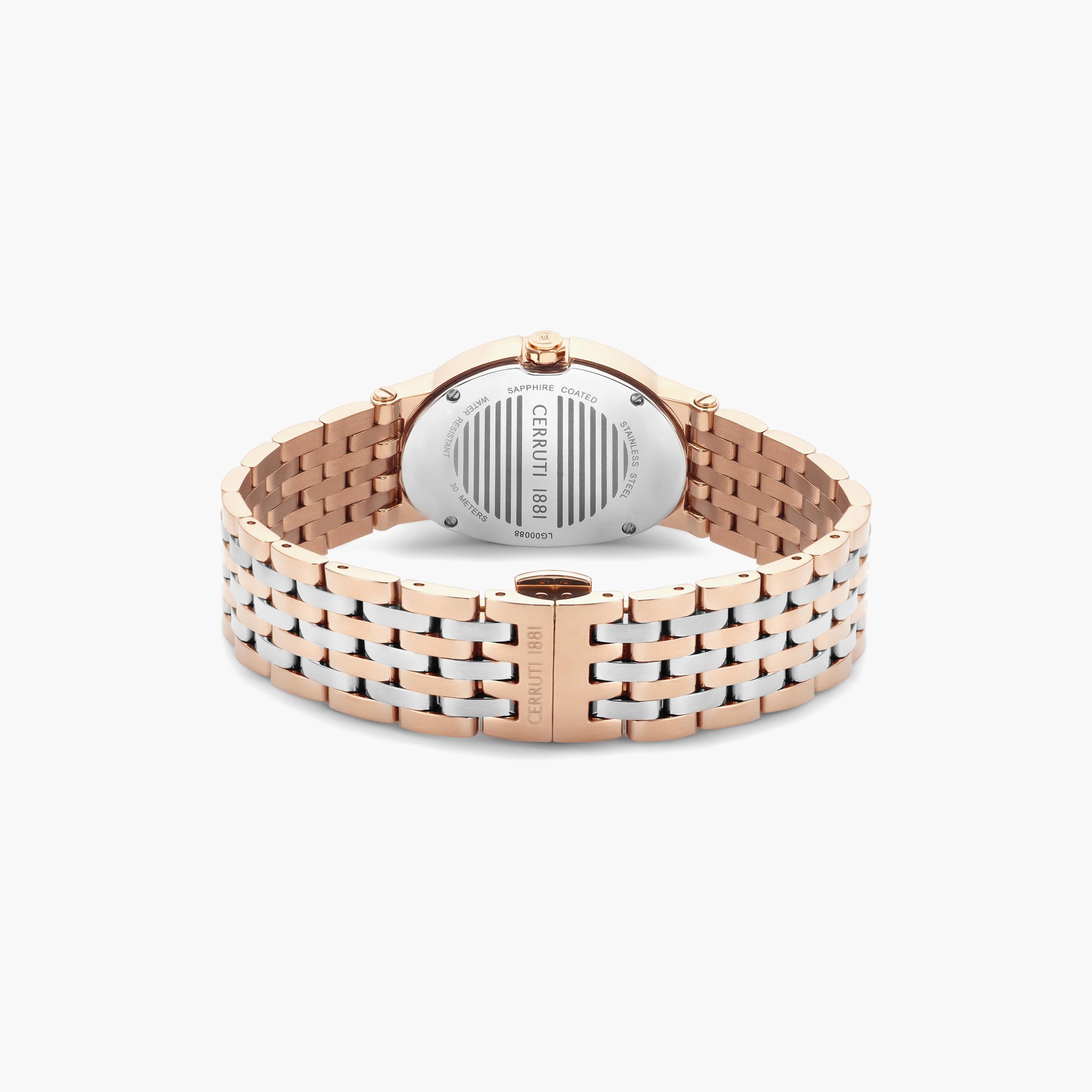Cerruti 1881 Women's Silver & Rose Gold Analog Stainless Steel Strap Watch | CIWLG0008801-women-watchesandjewellery-watches-image-3