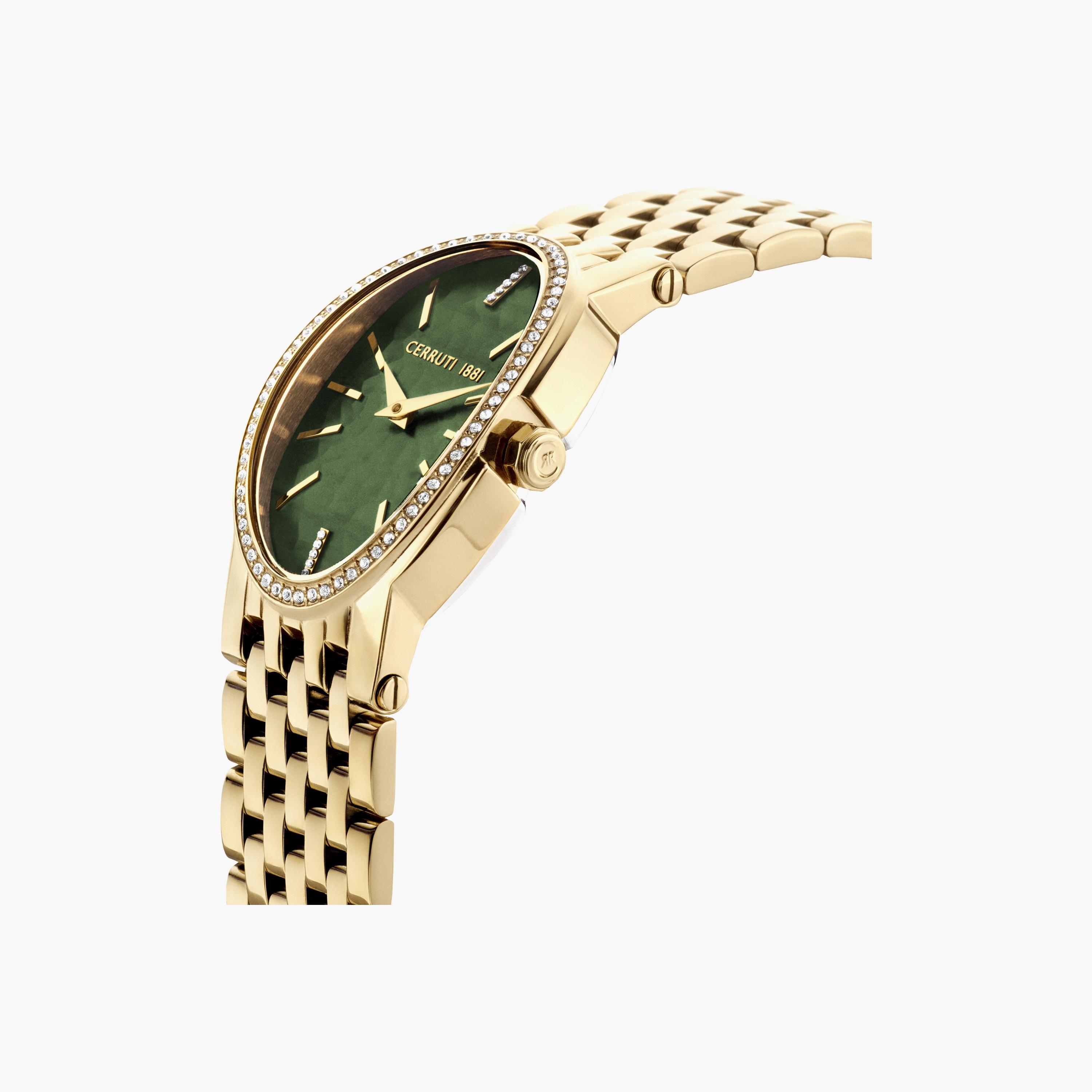 ساعة شيروتي 1881 ذو انالوج للنساء بسوار ذهبي مع ستانلس ستيل | CIWLG0008804-women-watchesandjewellery-watches-image-2