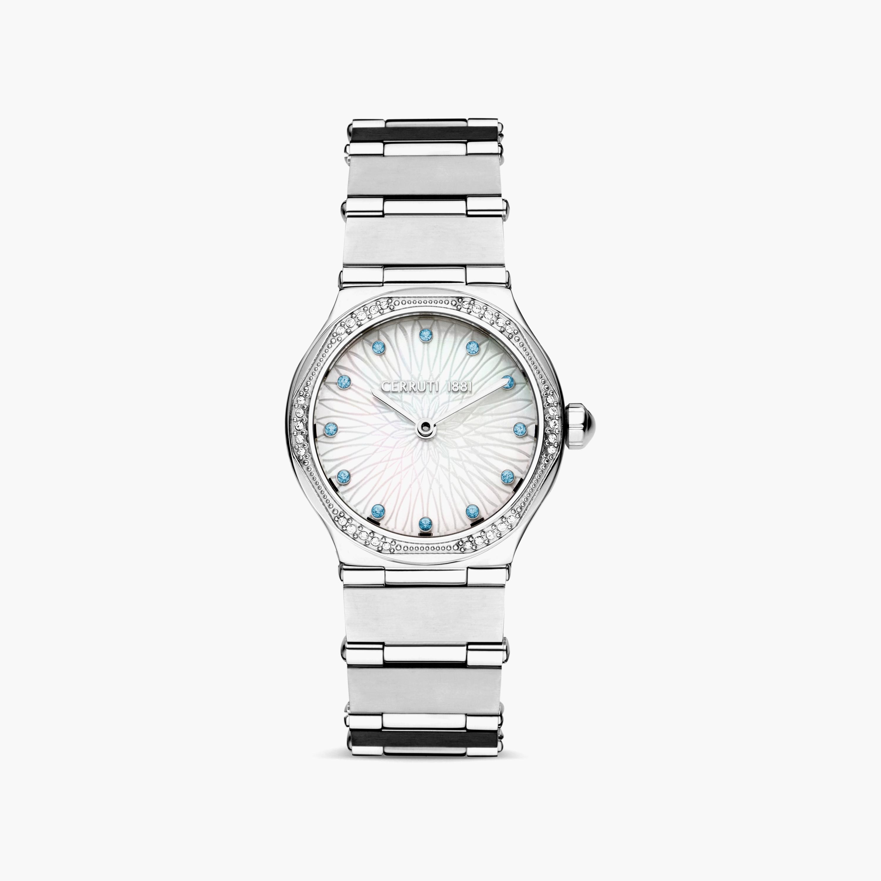 ساعة شيروتي 1881 ذو انالوج للنساء بسوار فضي مع ستانلس ستيل | CIWLG0008403-women-watchesandjewellery-watches-image-1