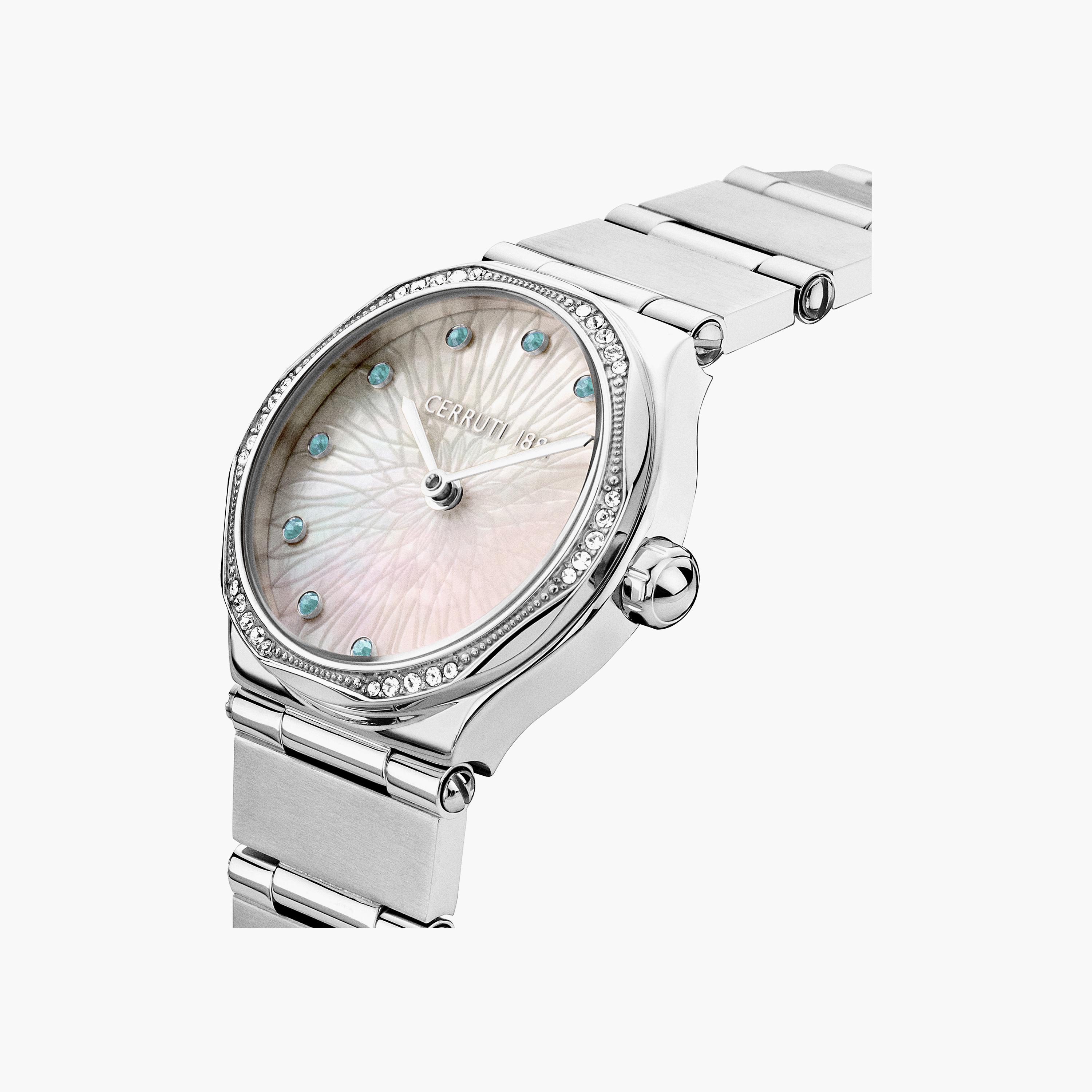 ساعة شيروتي 1881 ذو انالوج للنساء بسوار فضي مع ستانلس ستيل | CIWLG0008403-women-watchesandjewellery-watches-image-2