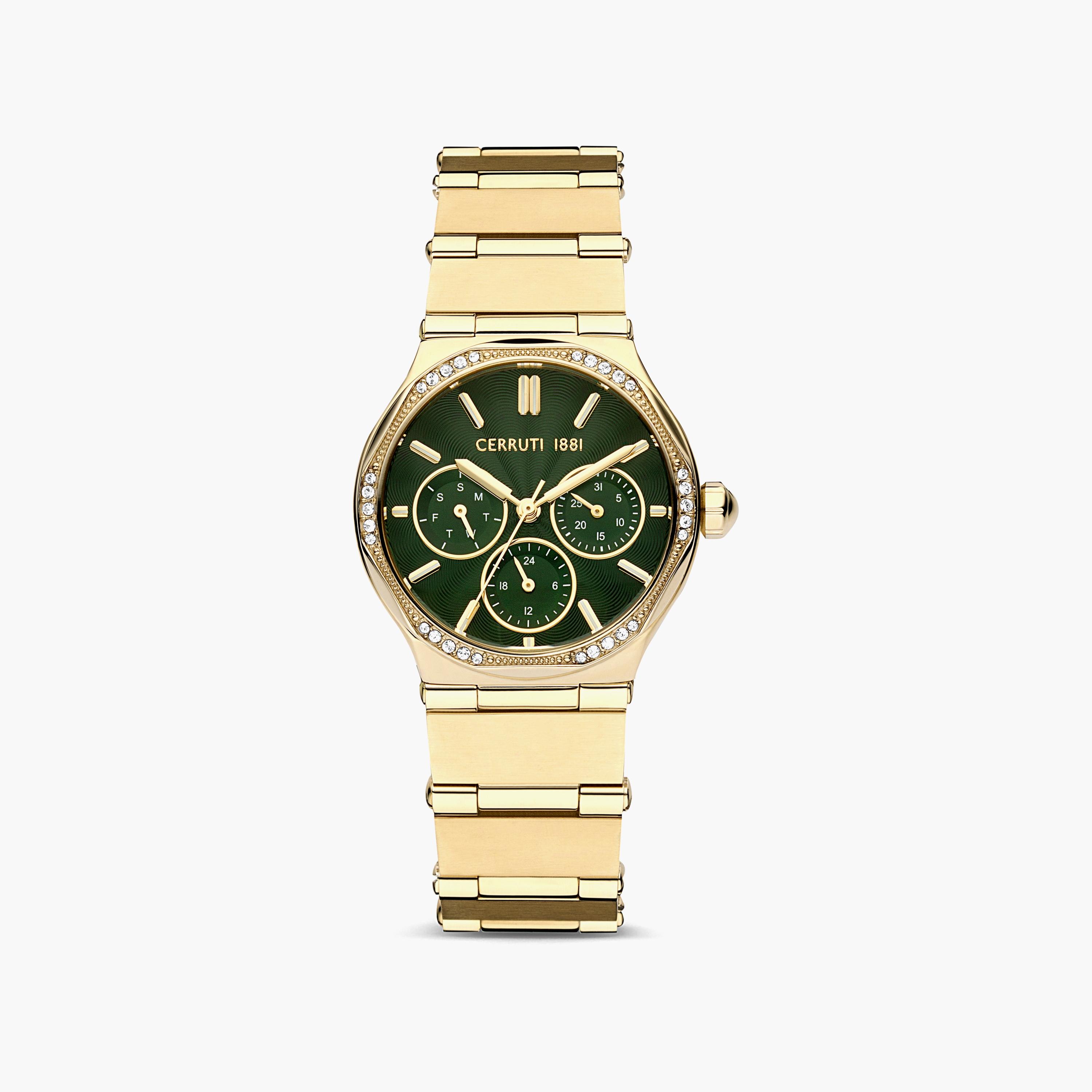 ساعة شيروتي 1881 ذو انالوج للنساء بسوار ذهبي مع ستانلس ستيل | CIWLK2225403-women-watchesandjewellery-watches-image-1