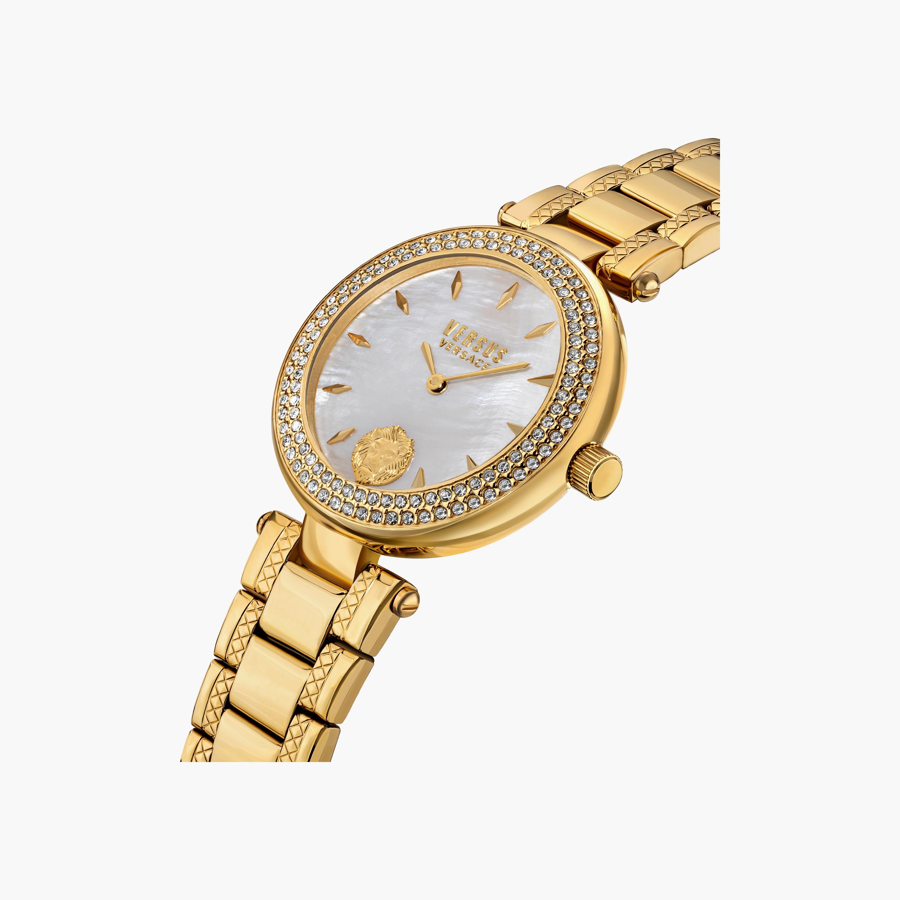 ساعة فيرسوس فيرساتشي للنساء بحزام ذهبي مع ستانلس ستيل مع سوار | V WVSP717421-women-watchesandjewellery-watches-image-2