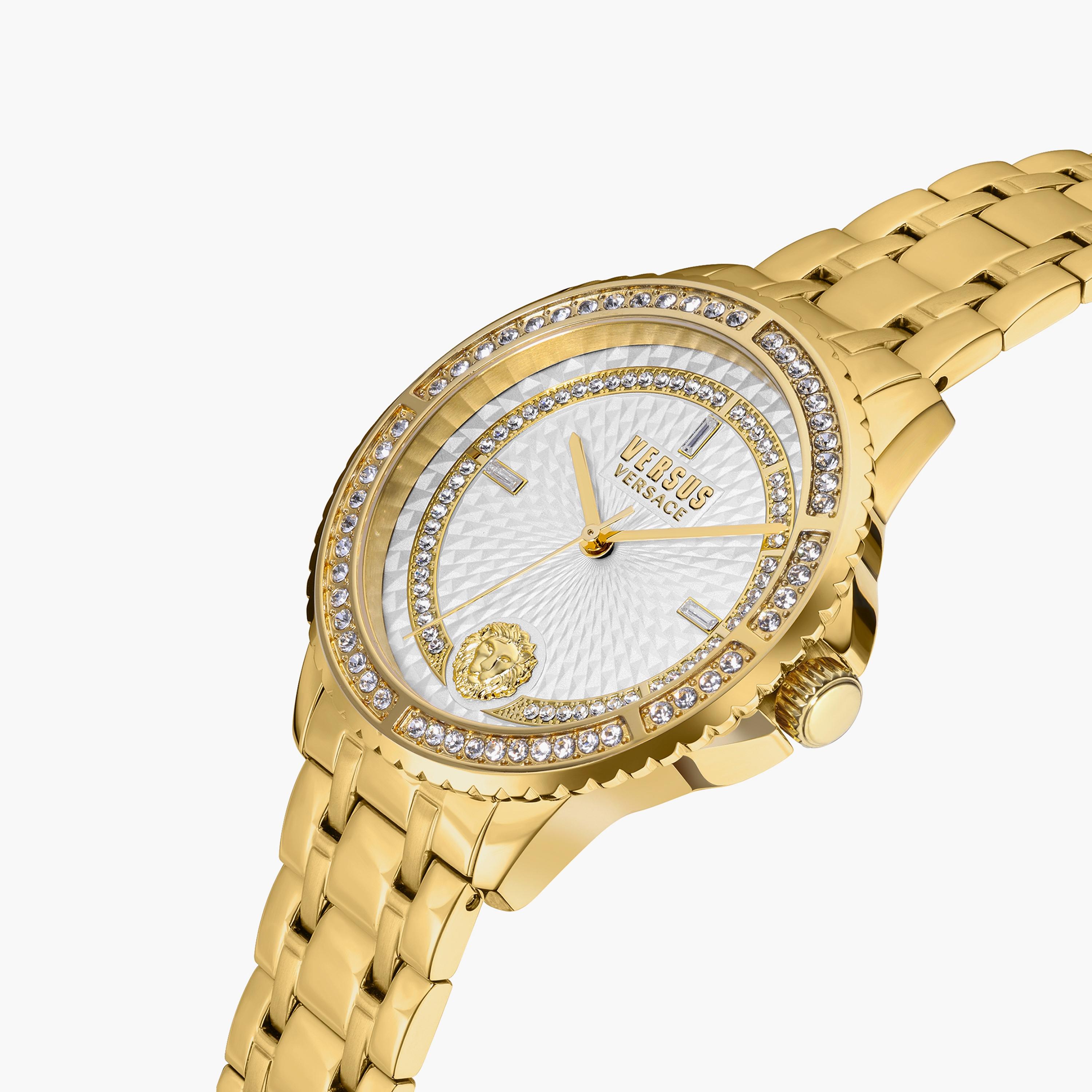ساعة فيرسوس فيرساتشي ذو انالوج للنساء بسوار ذهبي مع ستانلس ستيل | V WVSPLM3021-women-watchesandjewellery-watches-image-2