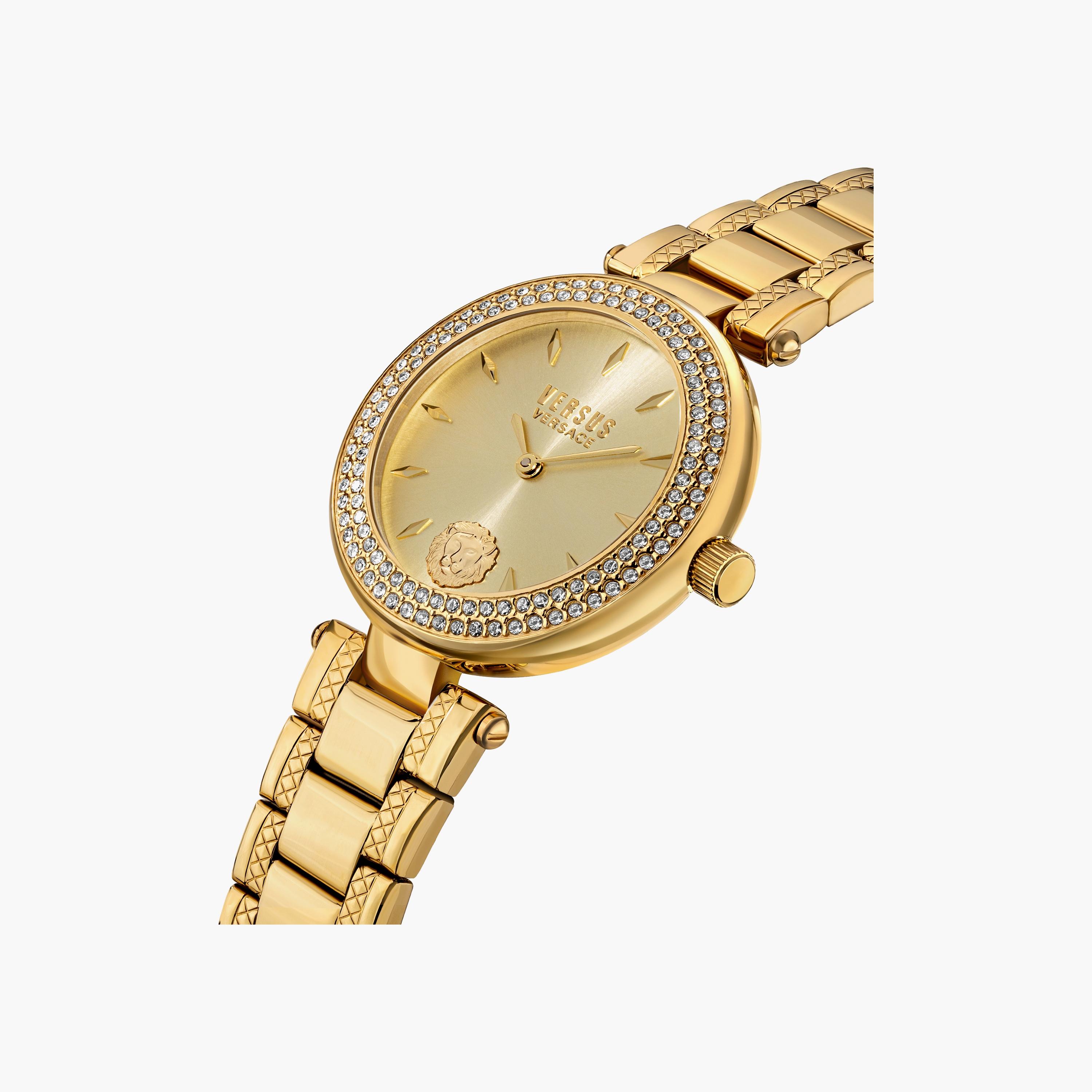ساعة فيرسوس فيرساتشي للنساء بحزام ذهبي مع ستانلس ستيل مع سوار | V WVSP717621-women-watchesandjewellery-watches-image-2
