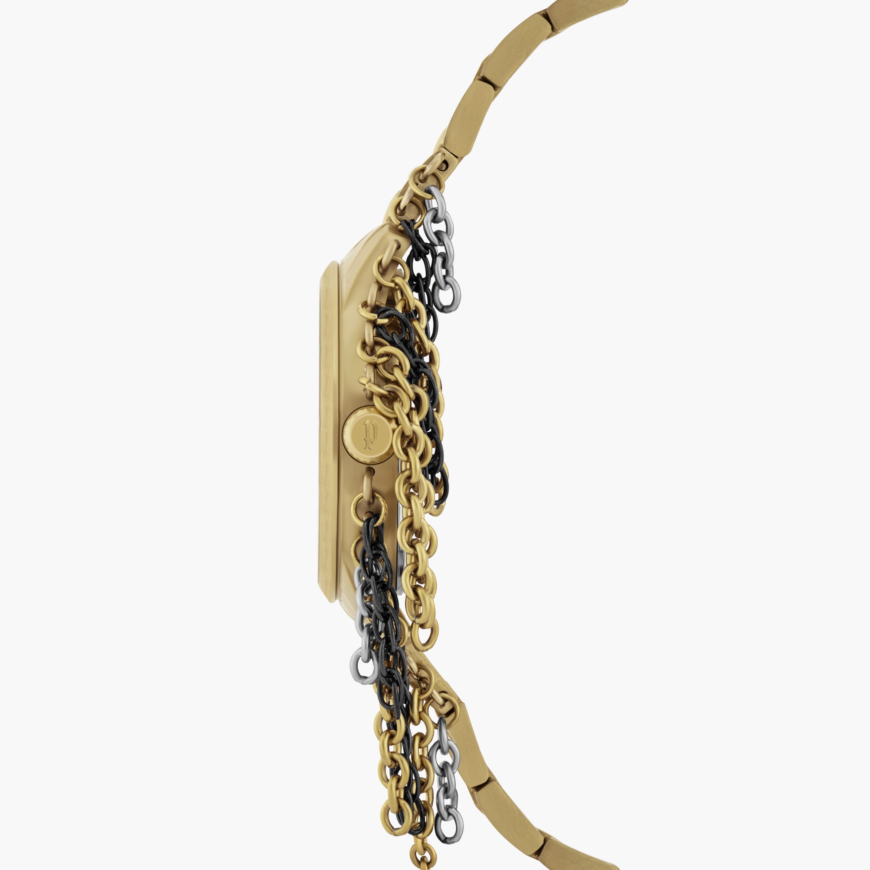 ساعة أنالوج ذهبية بسوار ستانلس ستيل للنساء من بوليس | P 16030BSG-04M-women-watchesandjewellery-watches-image-2