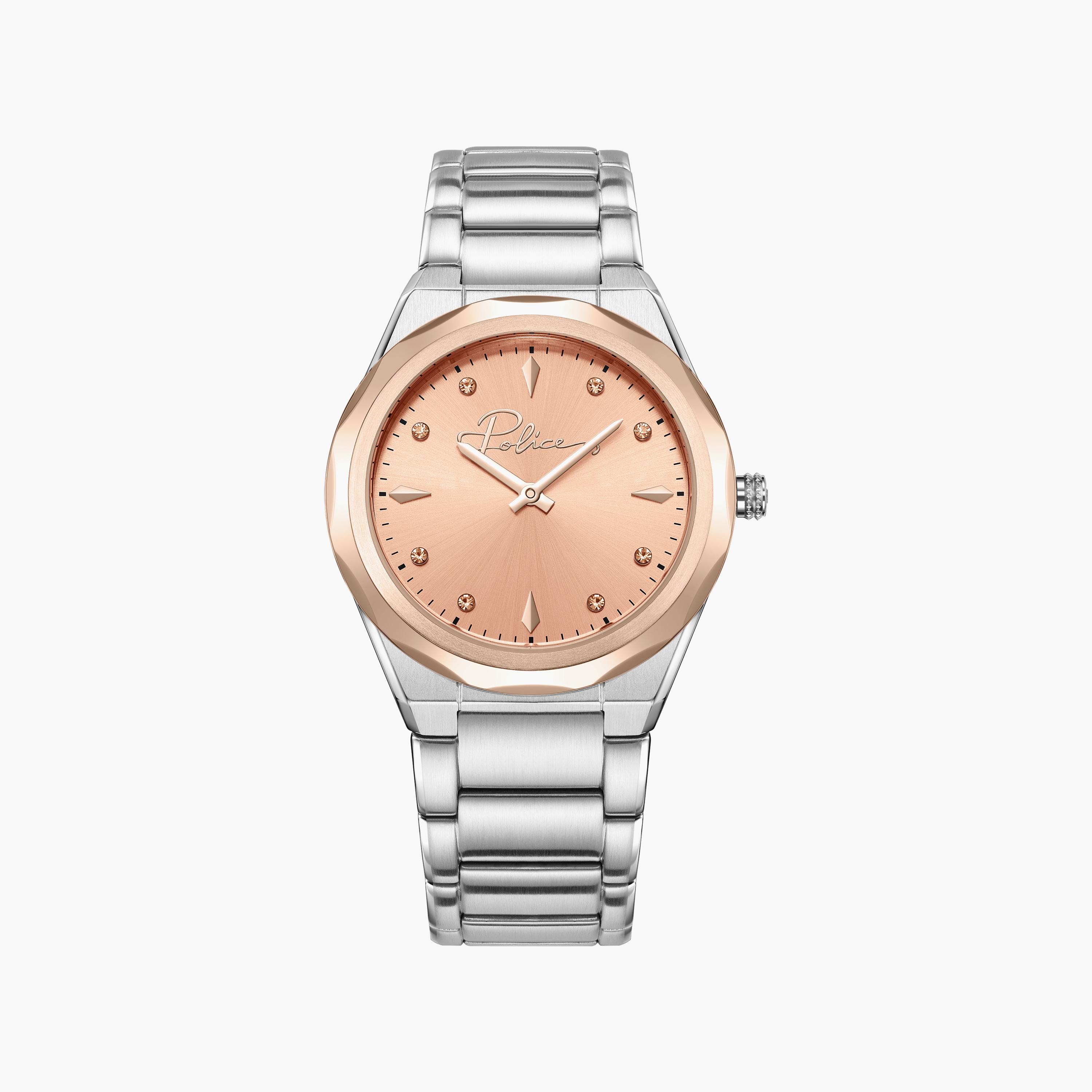 ساعة بوليس ذو انالوج للنساء بسوار فضي مع ستانلس ستيل | PEWLG2228703-women-watchesandjewellery-watches-image-1
