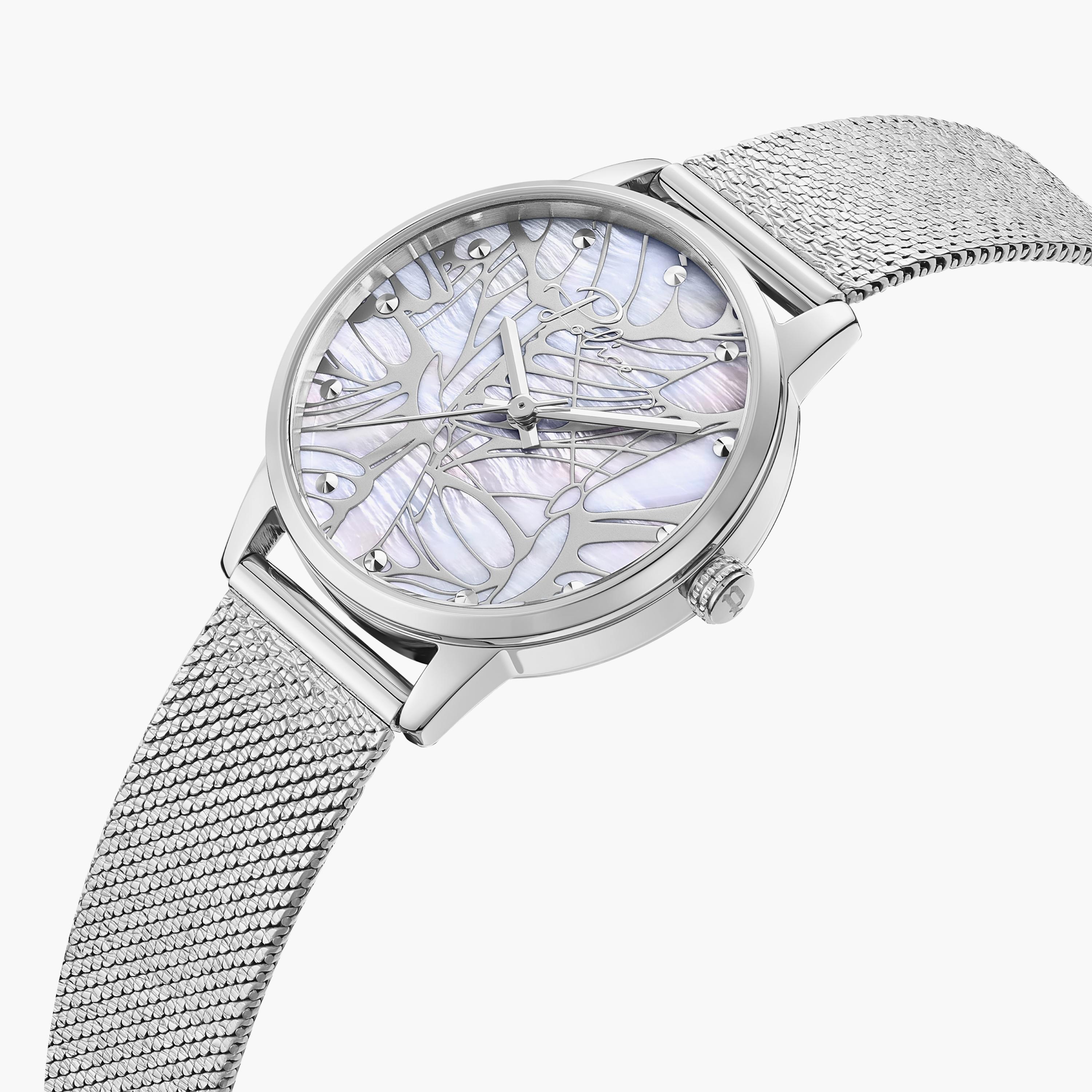 ساعة بوليس ذو انالوج للنساء بسوار فضي مع ستانلس ستيل | PEWLG2229003-women-watchesandjewellery-watches-image-2