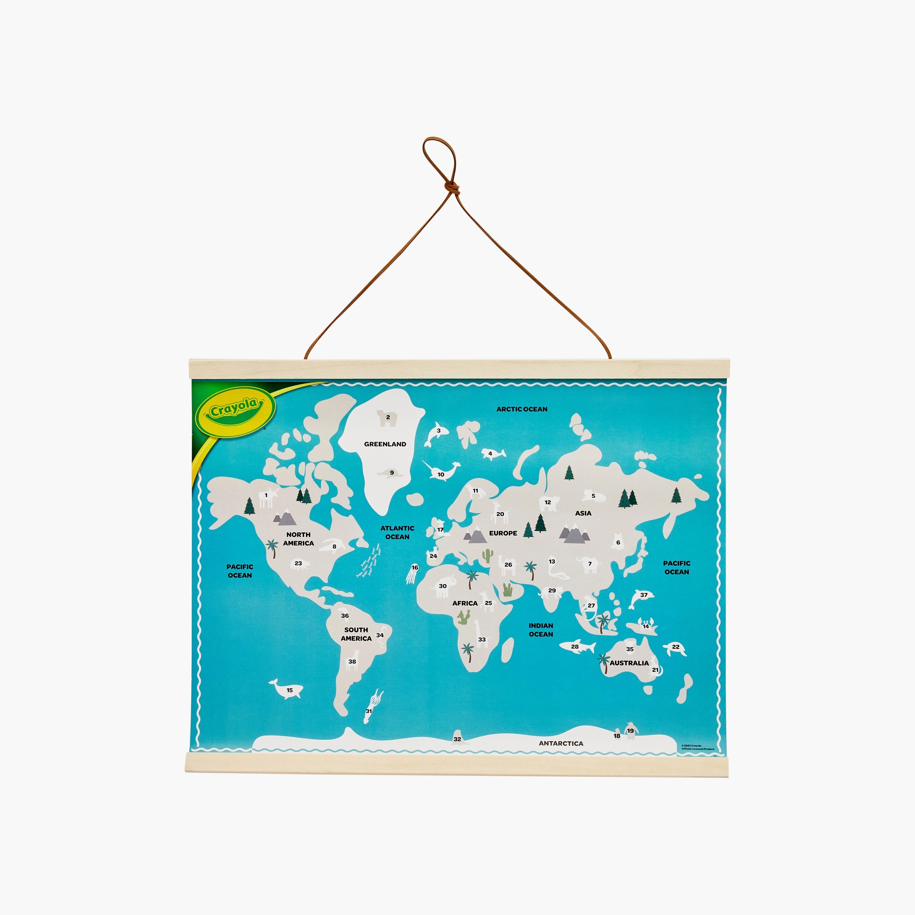 Crayola Animal World Map Kit-school-artsandcrafts-image-3