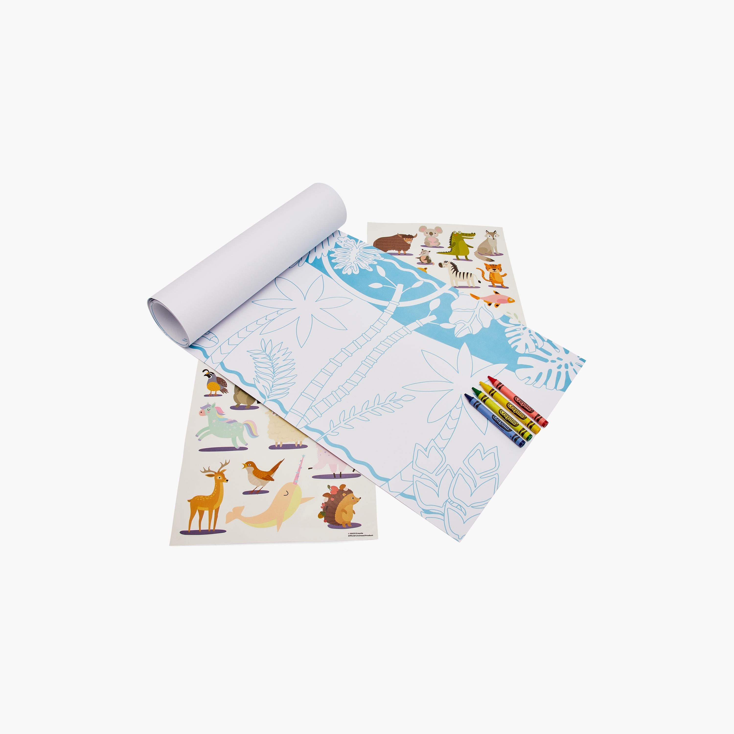 Crayola Color-Your-Own Animal Roll Map Kit-school-artsandcrafts-image-4